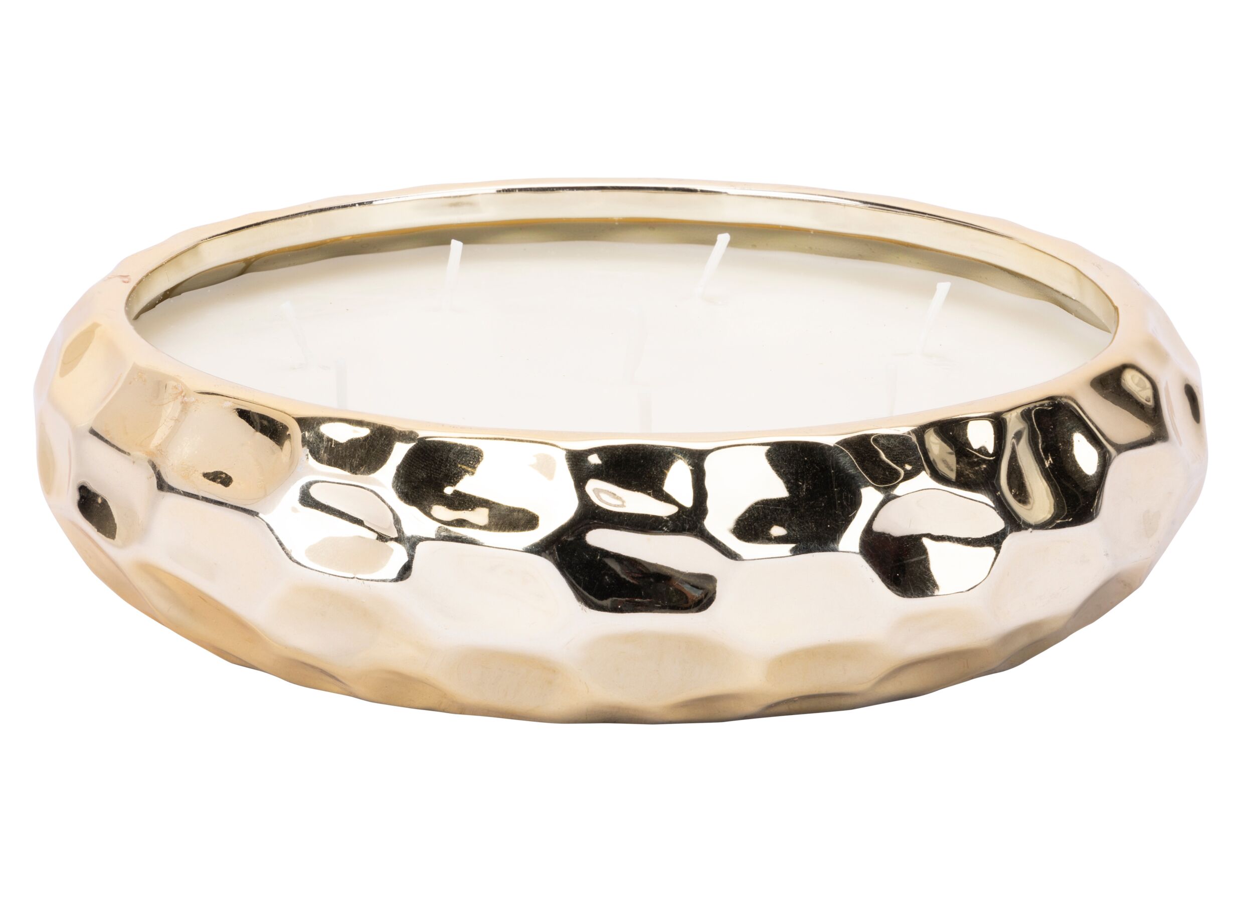 Hoofdfoto - Geurkaars Soft Vanilla Ø20cm - keramiek - goud 20u