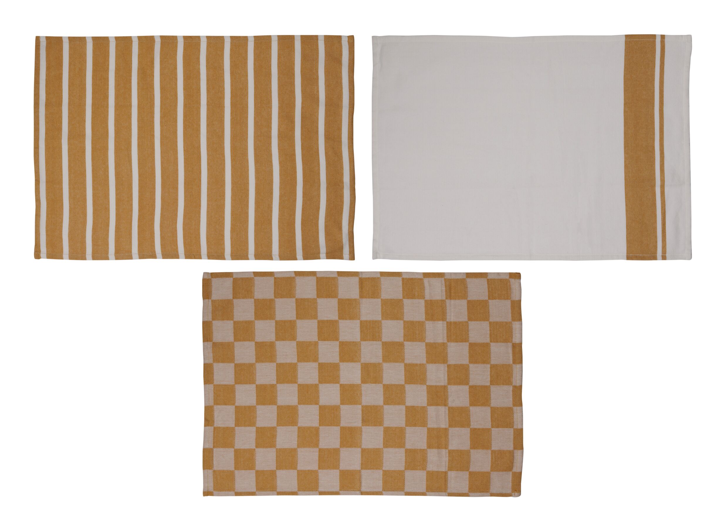 Aperçu - Essuie de vaisselle Stoff 70x50cm - coton - ambre lot de 3