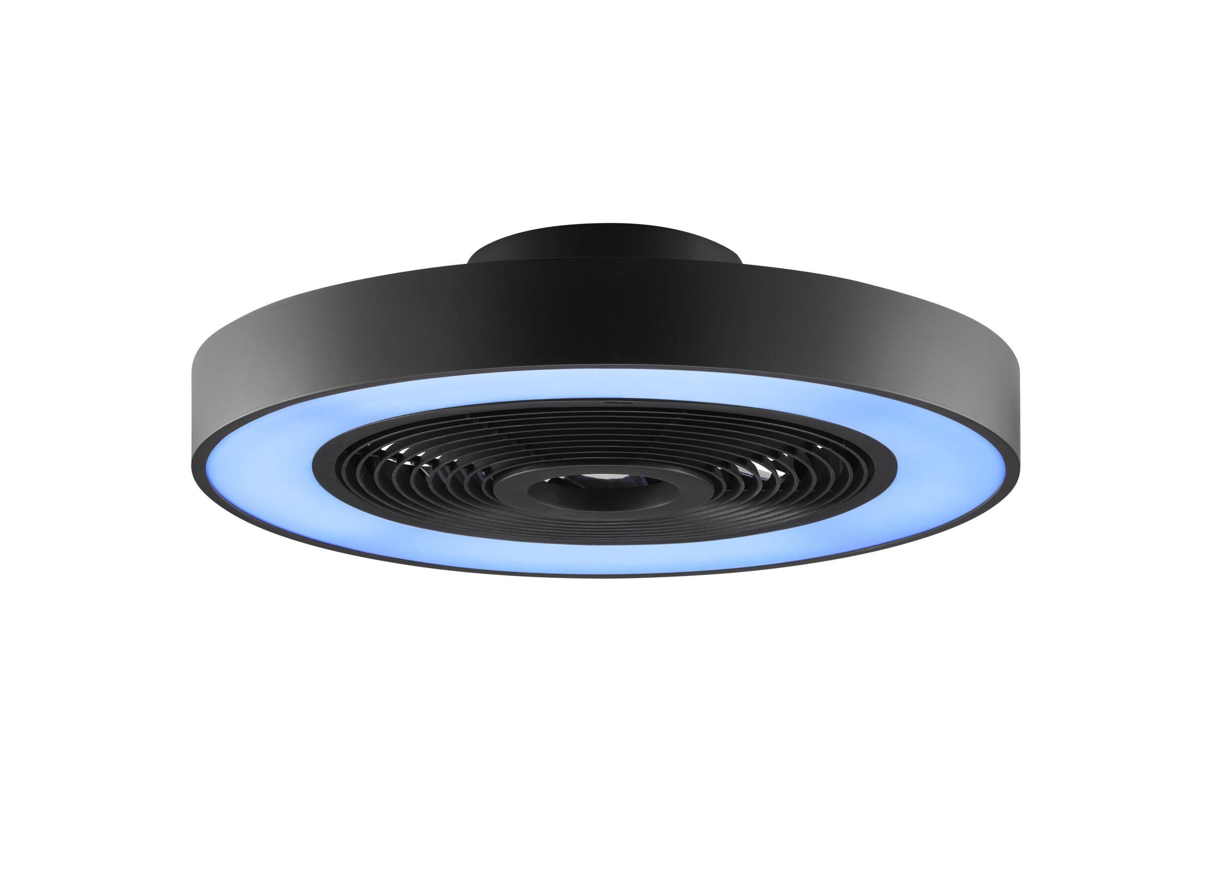 Aperçu - Plafonnier Catania avec ventilateur Ø48,6 - plastique - noir