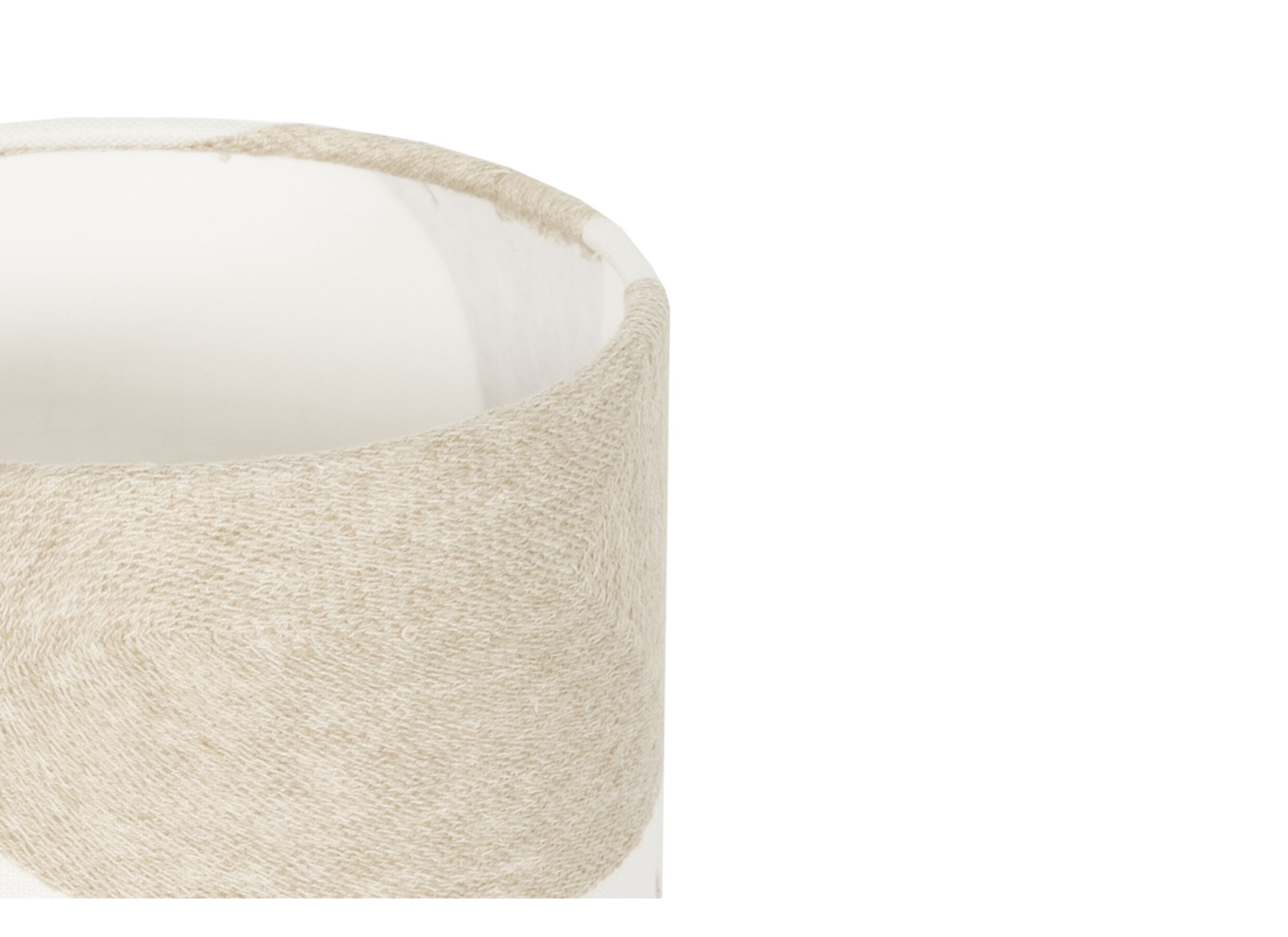 Detail - Abat-jour Ø15cm - tissu - beige