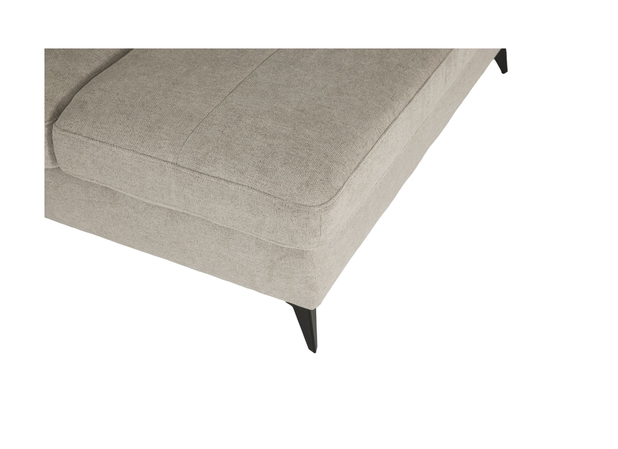 Detail - Canapé d'angle Naja 353x255cm - tissu - desert avec fonction lit et réglage de la profondeur du siège