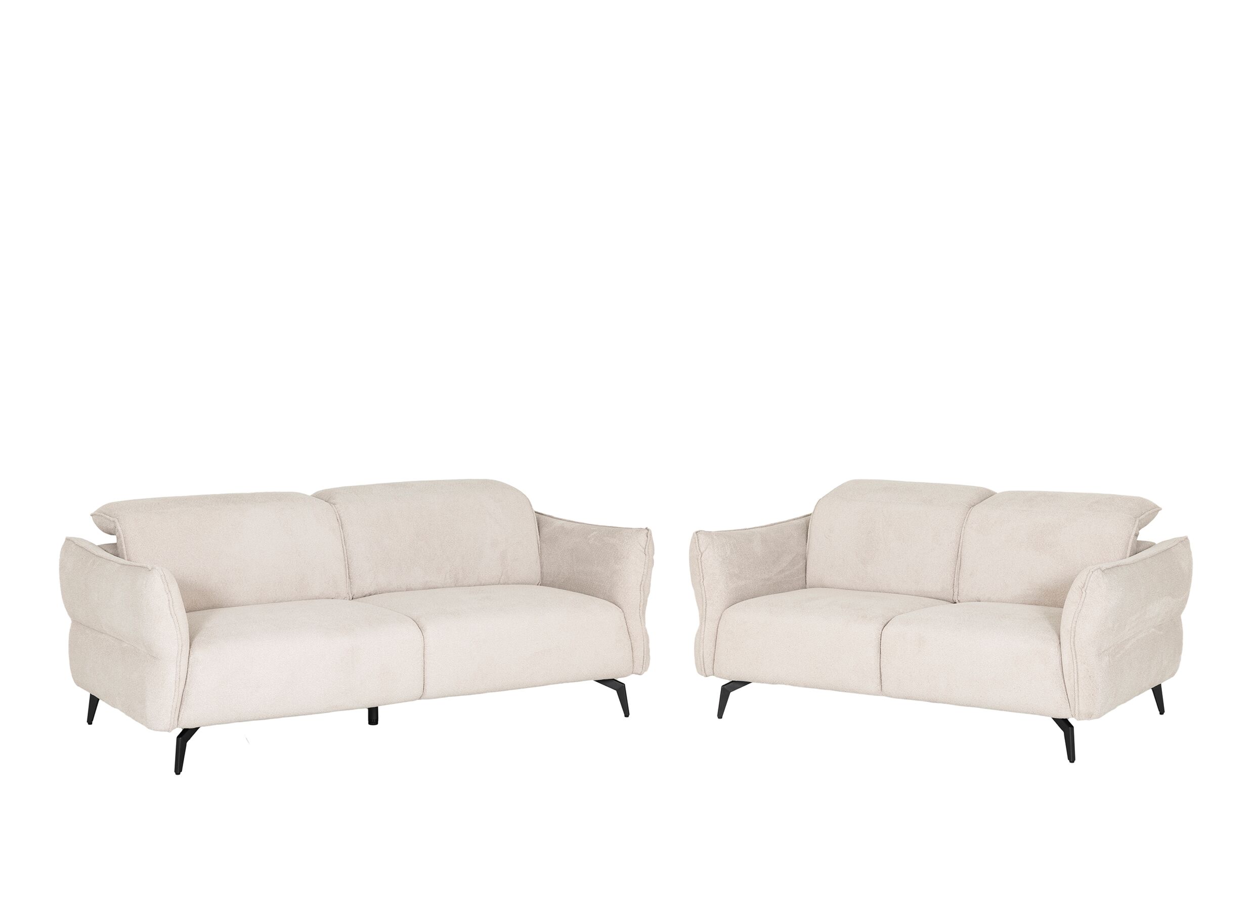 Setfoto - Zetel Lando 2-zit - stof - off white