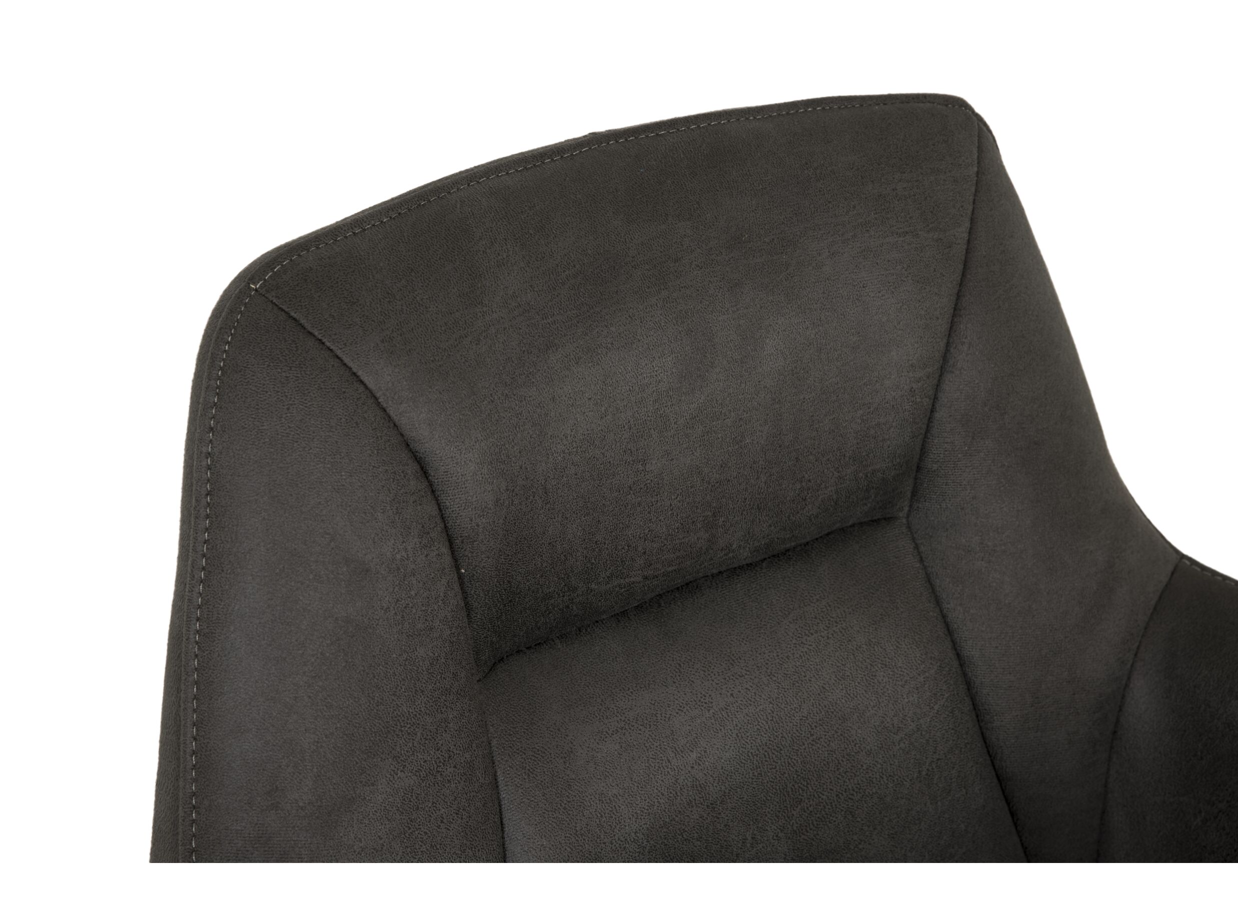 Chaise Nelson 58x63x85cm - microfibre - anthracite