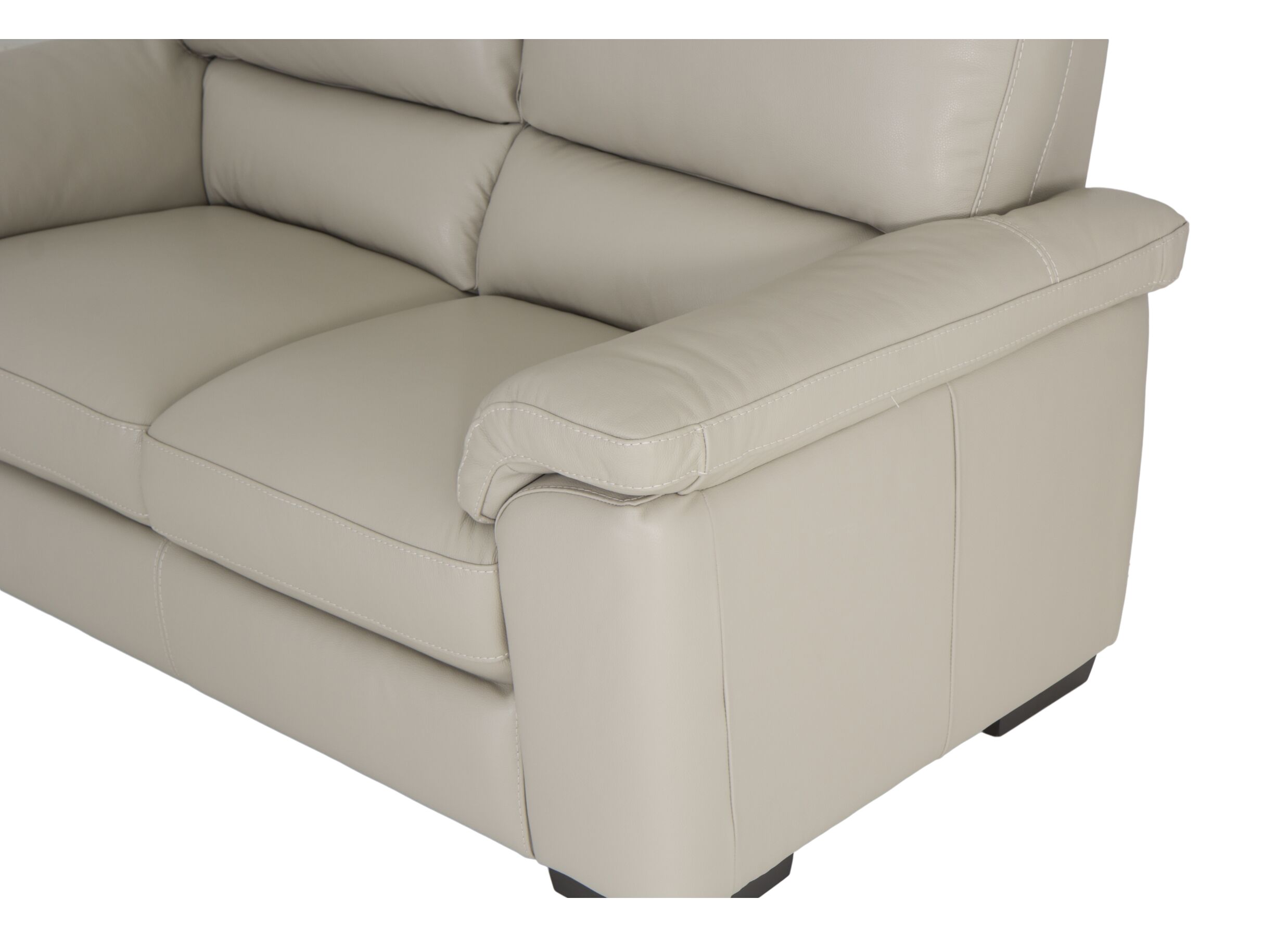 Zetel Aventi 2,5+2-zit - leder - grijs met relax