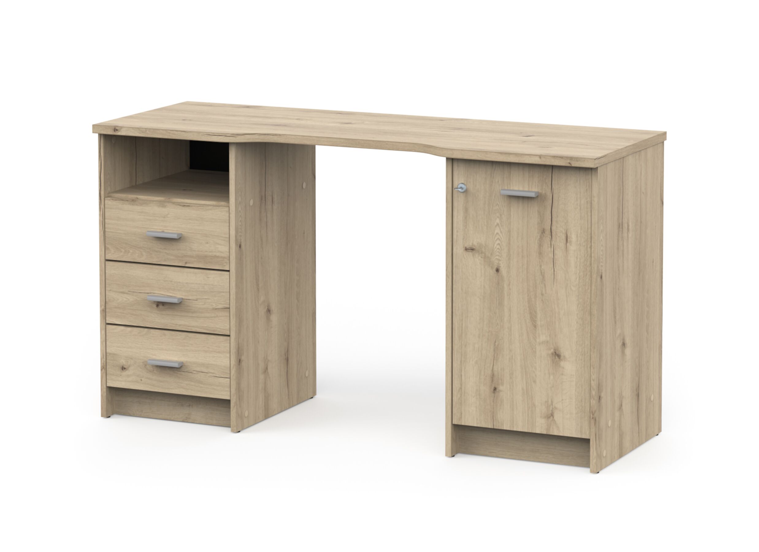 Aperçu - Bureau Mao 132x48x74cm - décor - chêne royal