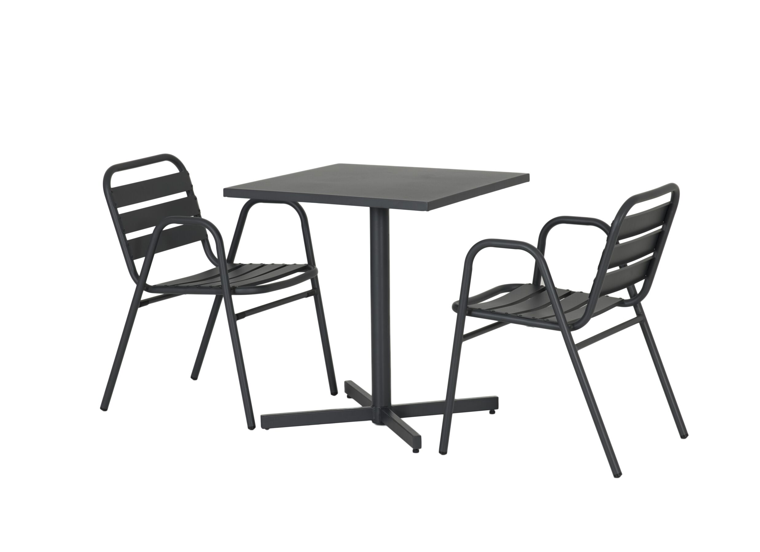 Photo ensemble - Chaise de jardin Lush aluminium anthracite