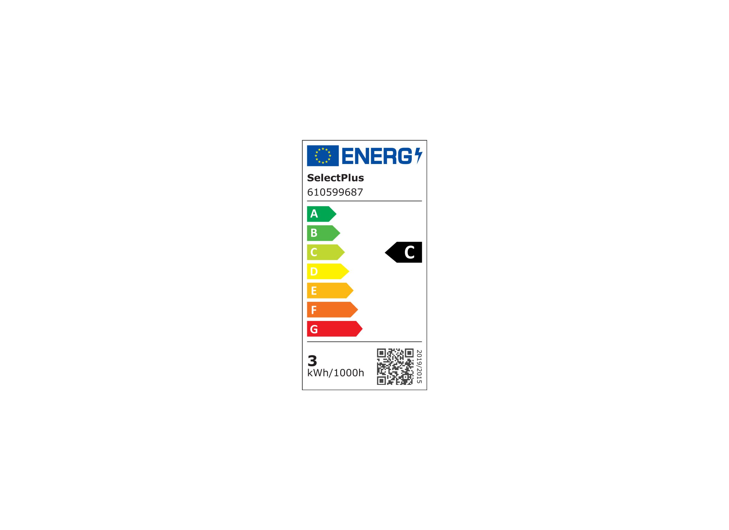 Energielabel - Ledlamp 2,5W GU10 - 3 stuks