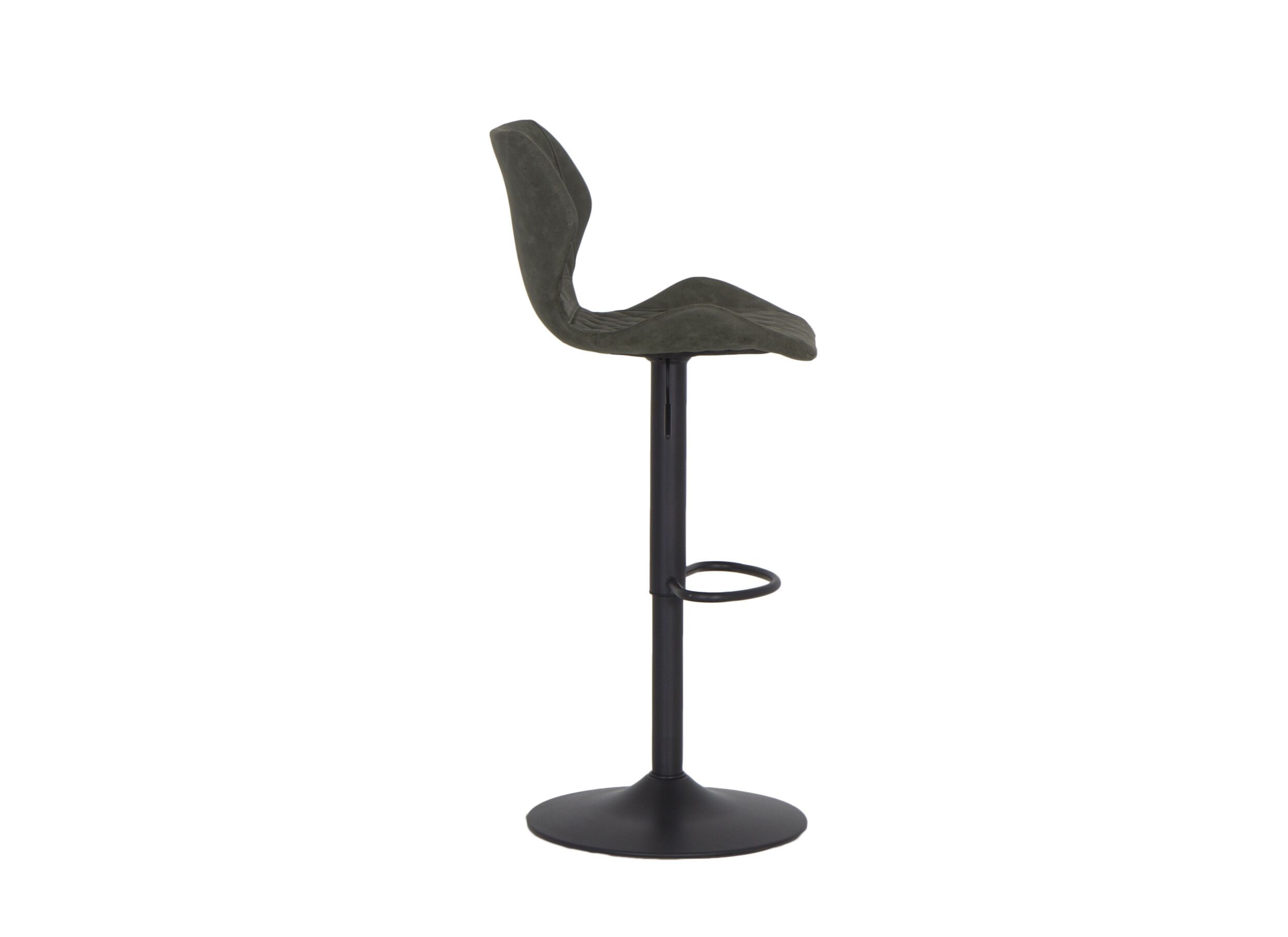 Chaise de bar Toro HA58-80cm - similicuir - vert