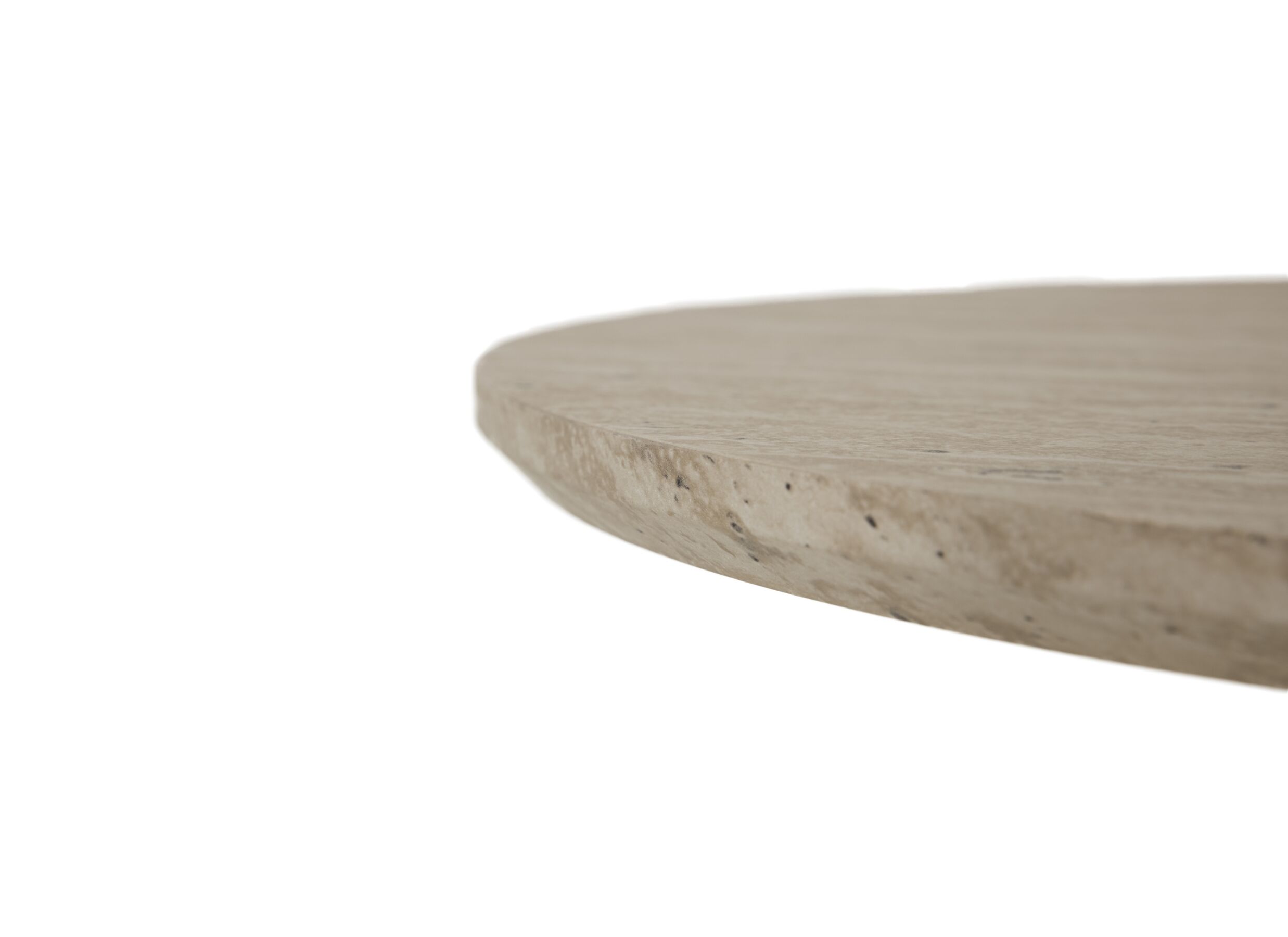Detail - Table basse Tilda Ø80x40cm - décor - travertin look