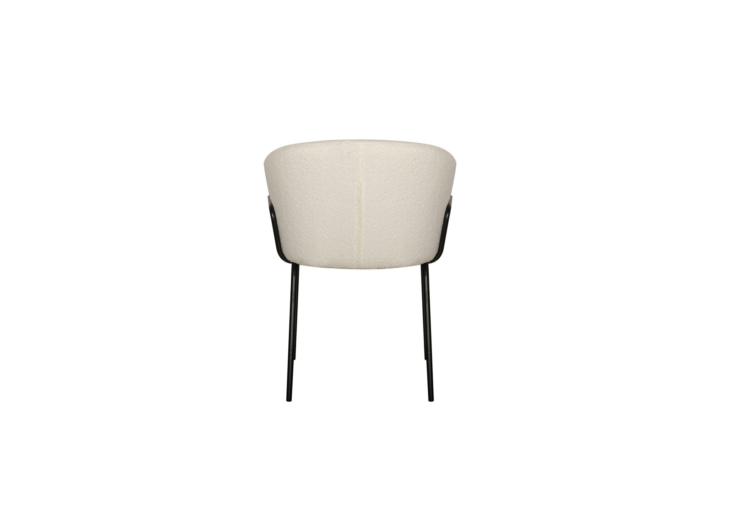 Aperçu - Chaise Nimbus 59x61x77cm - bouclé - blanc