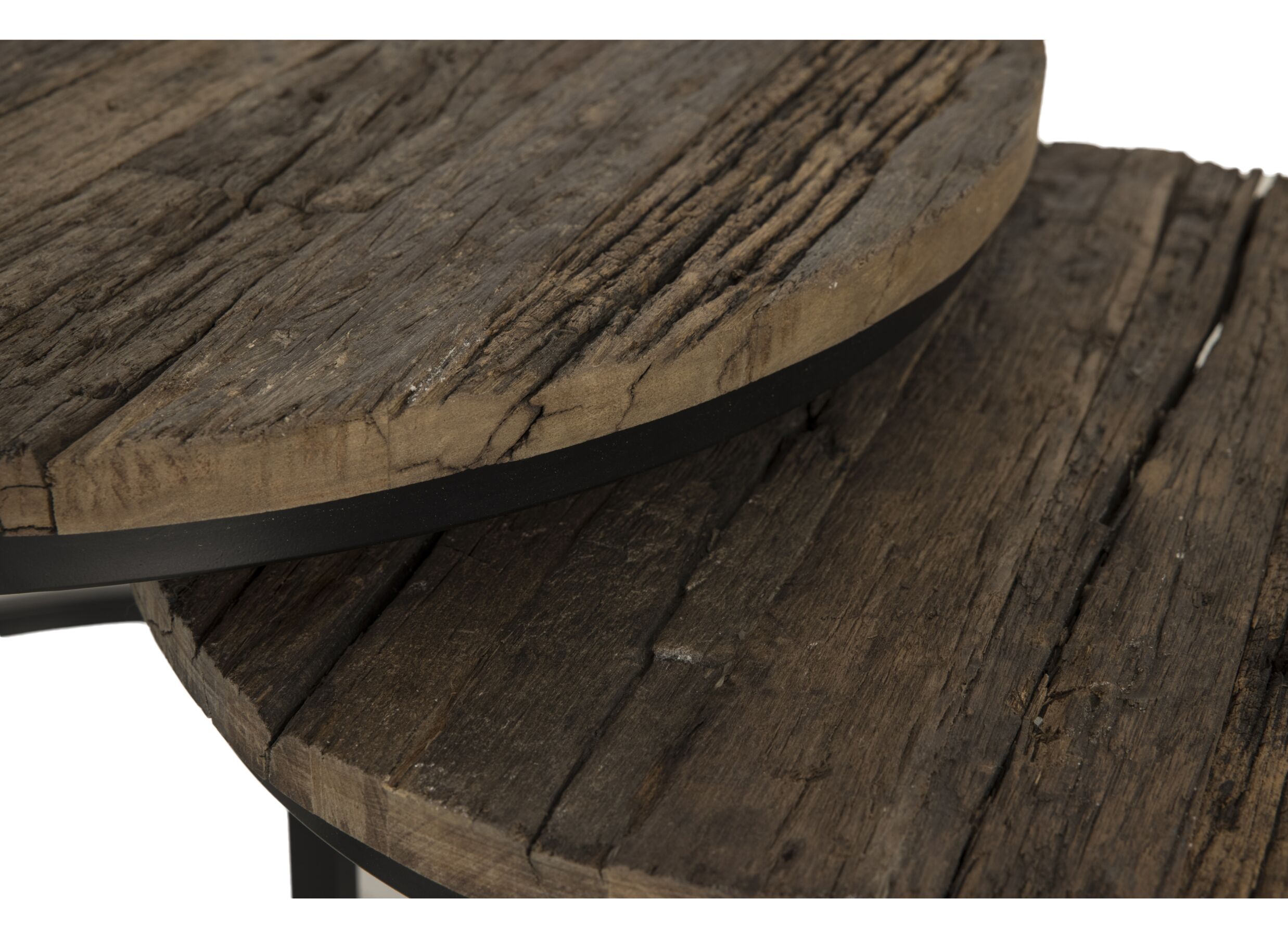 Detail - Table d'appoint Elunar Ø70cm lot de 3