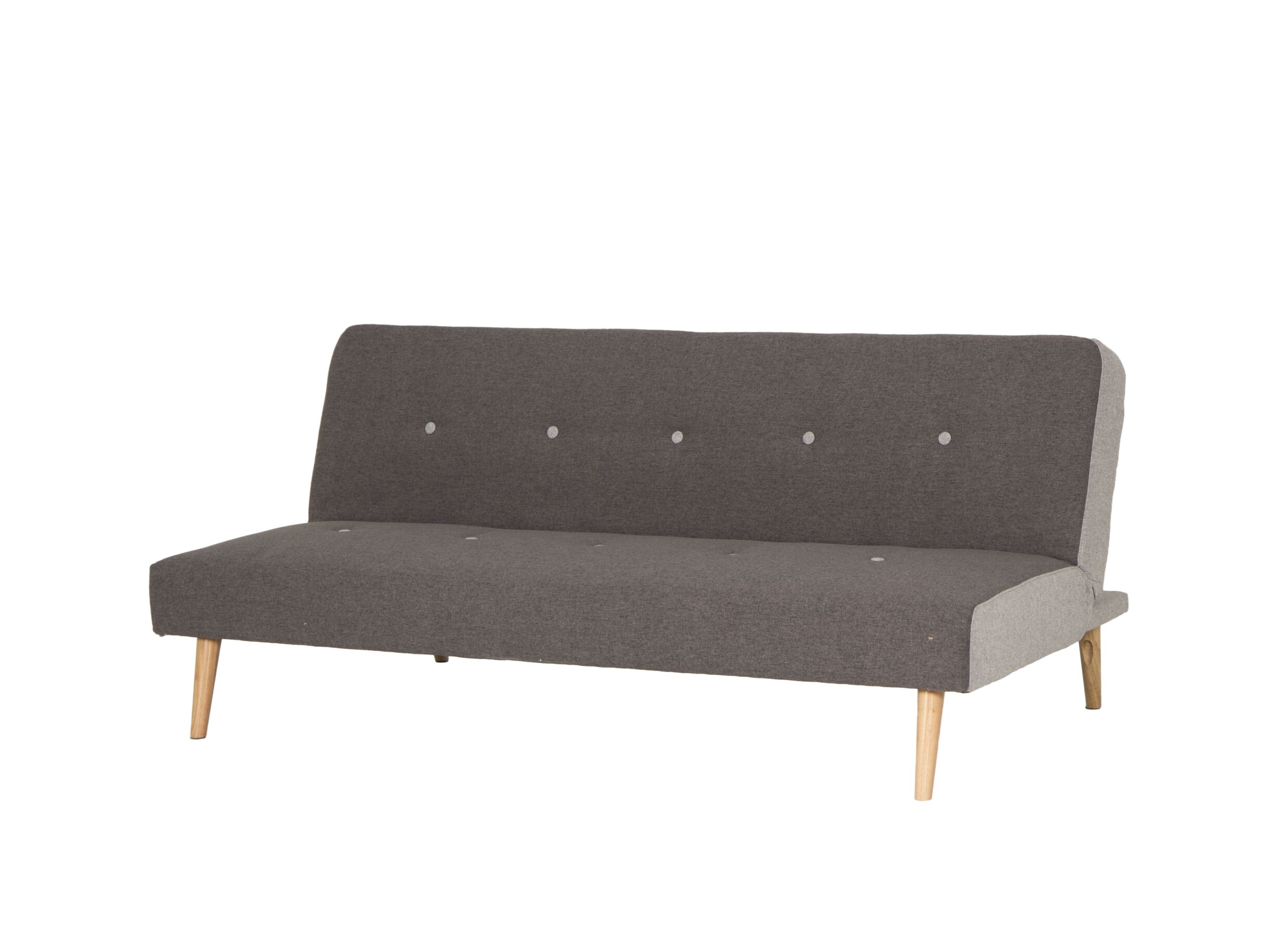 Plus Important - Canapé-lit Wasabi 2 personnes - 180x90cm - tissu - gris
