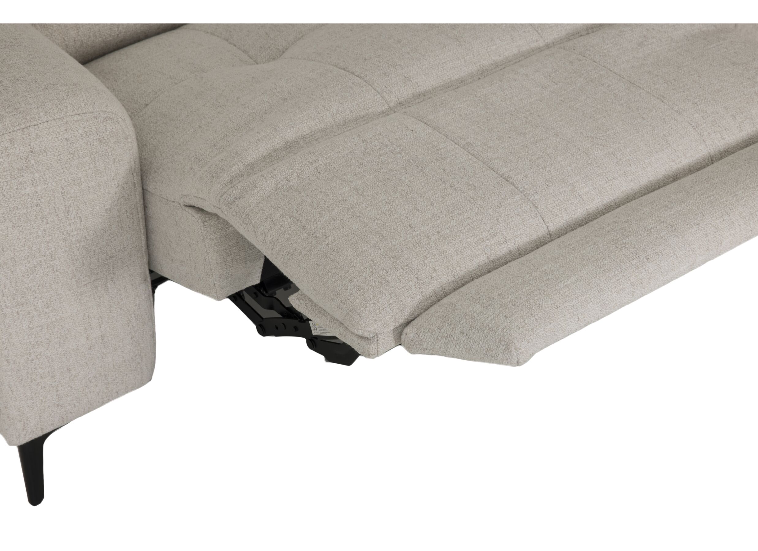 Detailfoto - Hoeksalon Knight 317x255cm - stof - beige met relax