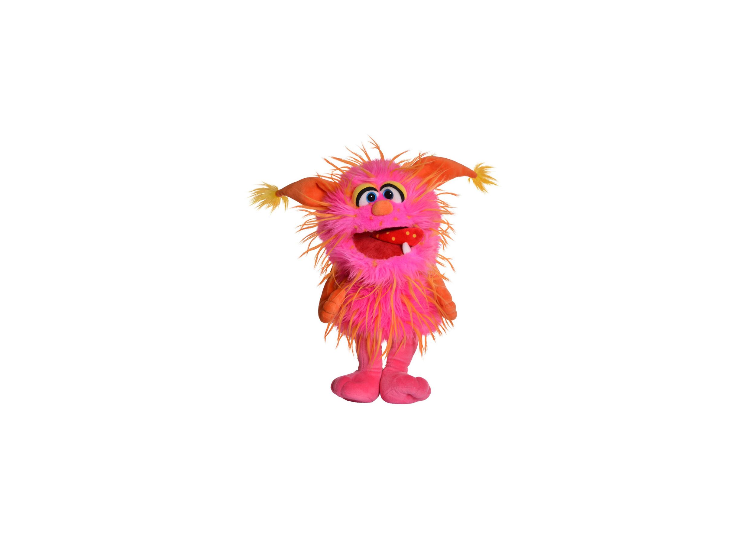 Handpop Monster to go Schmackofatz H38cm - polyester - roze - Marionnette à main Monster to go Schmackofatz H38cm - polyester - rose