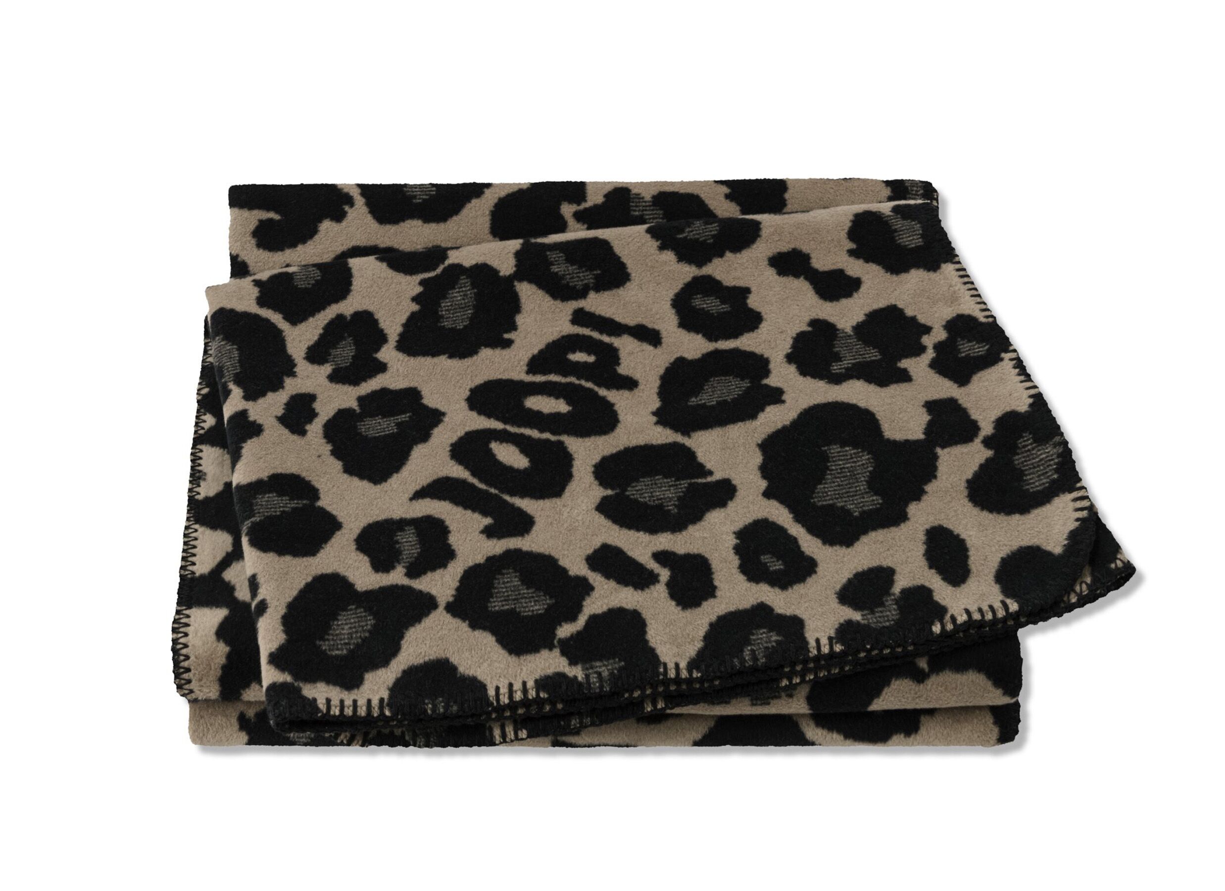 Plaid 150x200cm - polyester & katoen - taupe - Plaid 150x200cm - polyester & coton - taupe