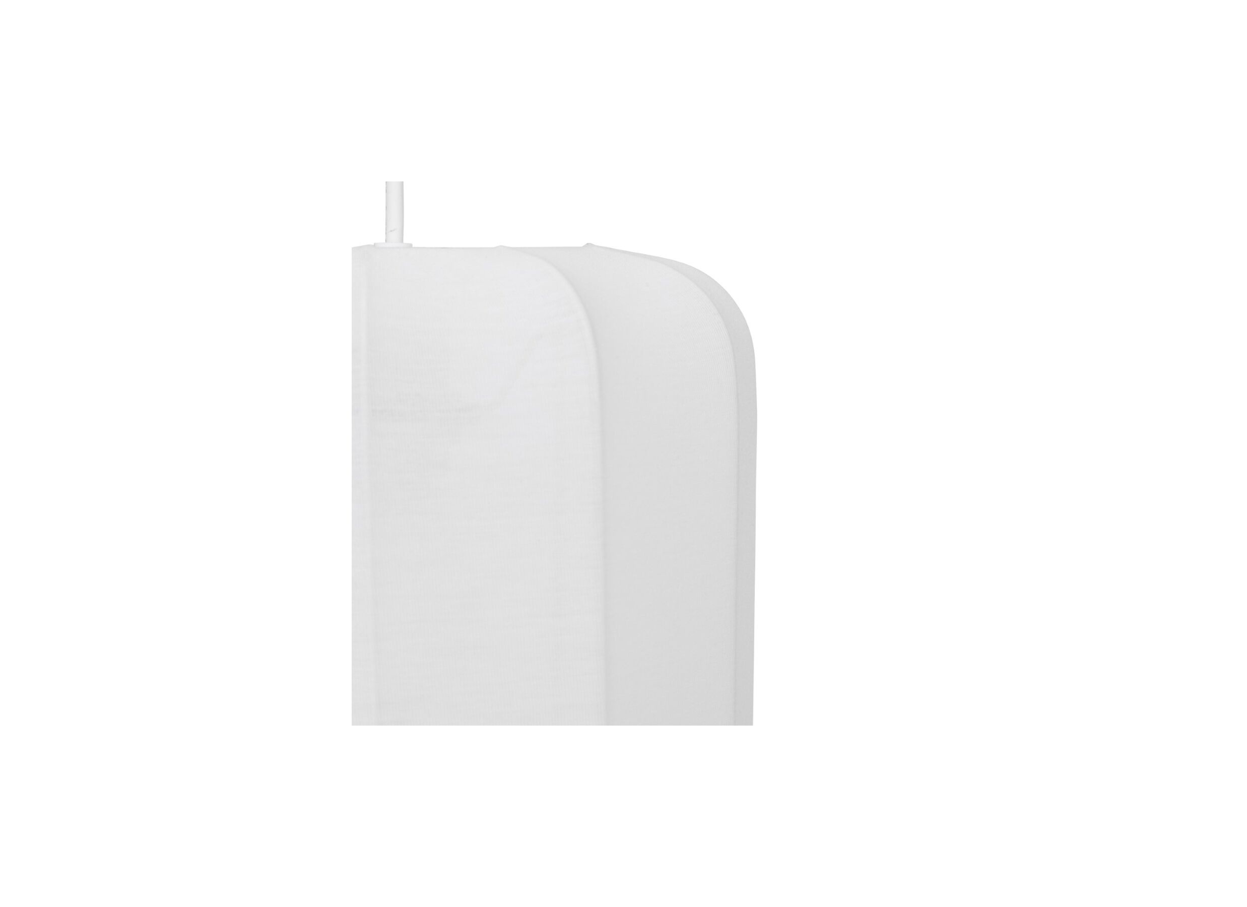Detailfoto - Hanglamp Tobie Ø25cm - katoen/staal - wit