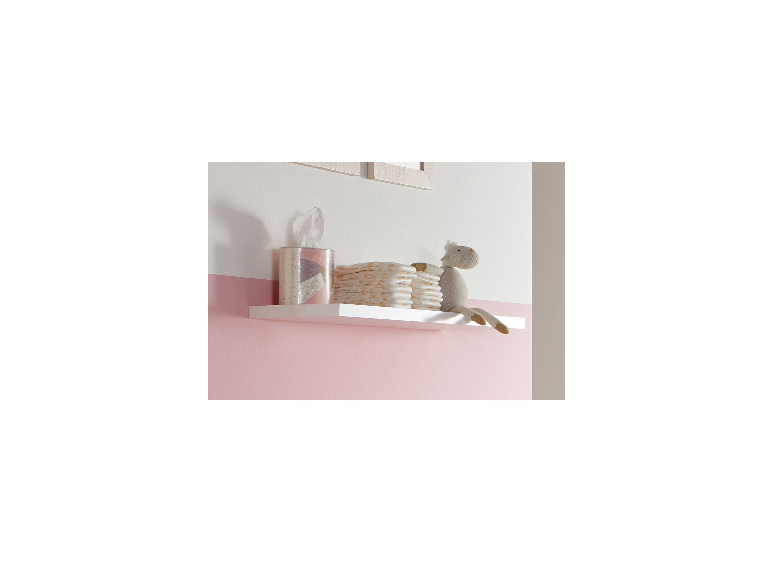 Wandplank Cindy 75x24x9cm wit