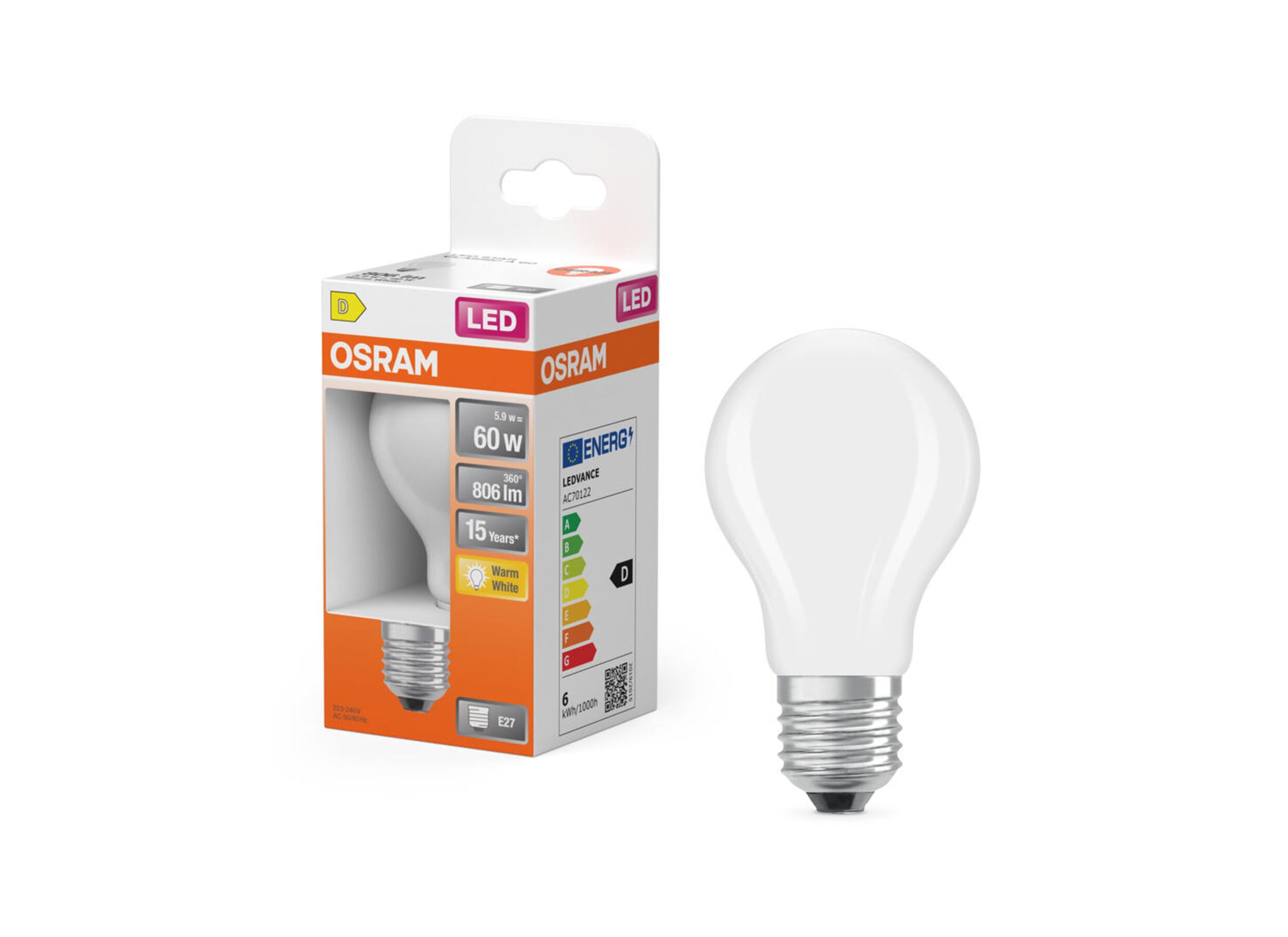 Overzichtsfoto - Ledlamp Classic 5,9W E27