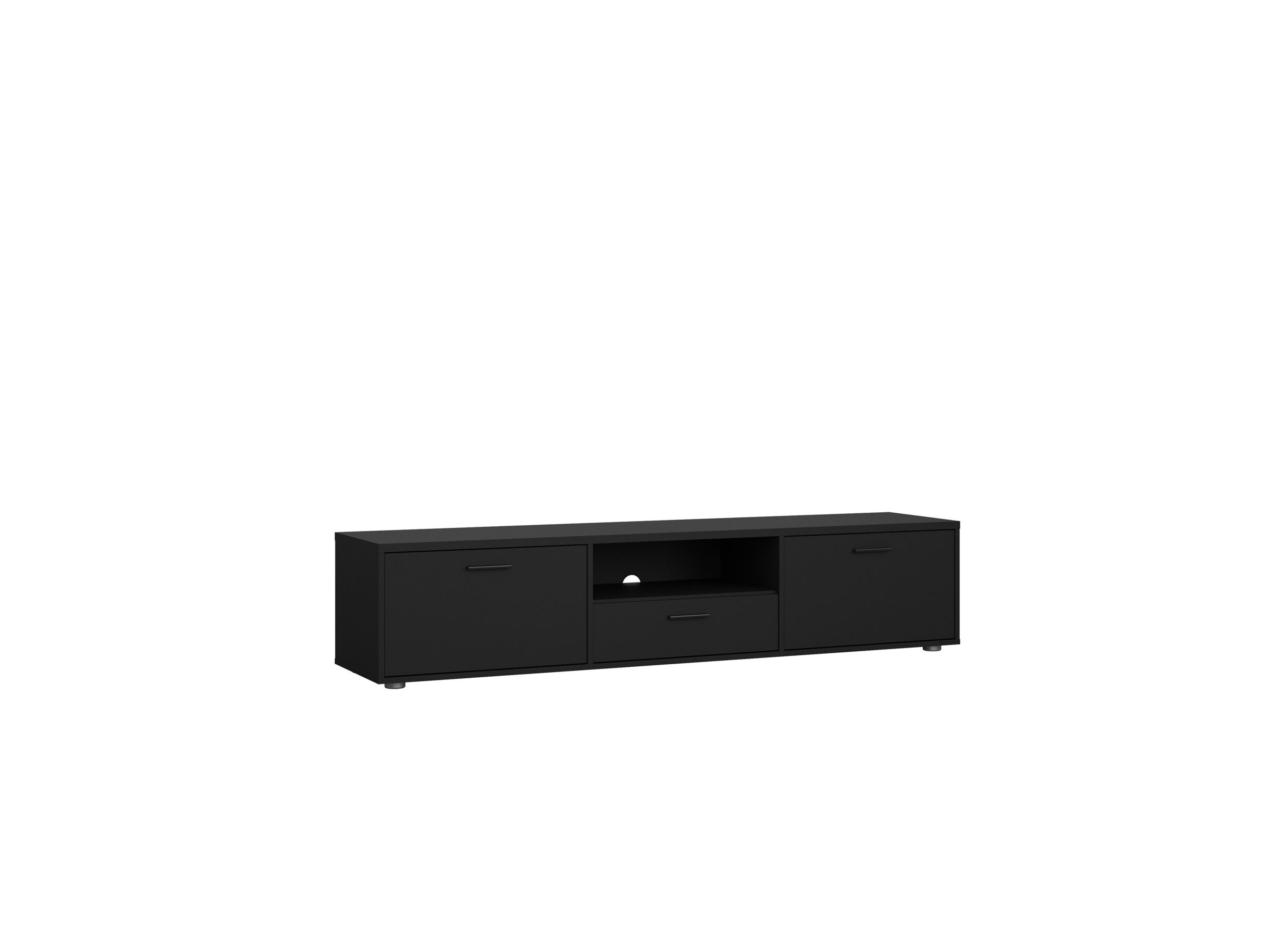 Meuble TV Media noir 177cm - Meuble TV Media noir 177cm