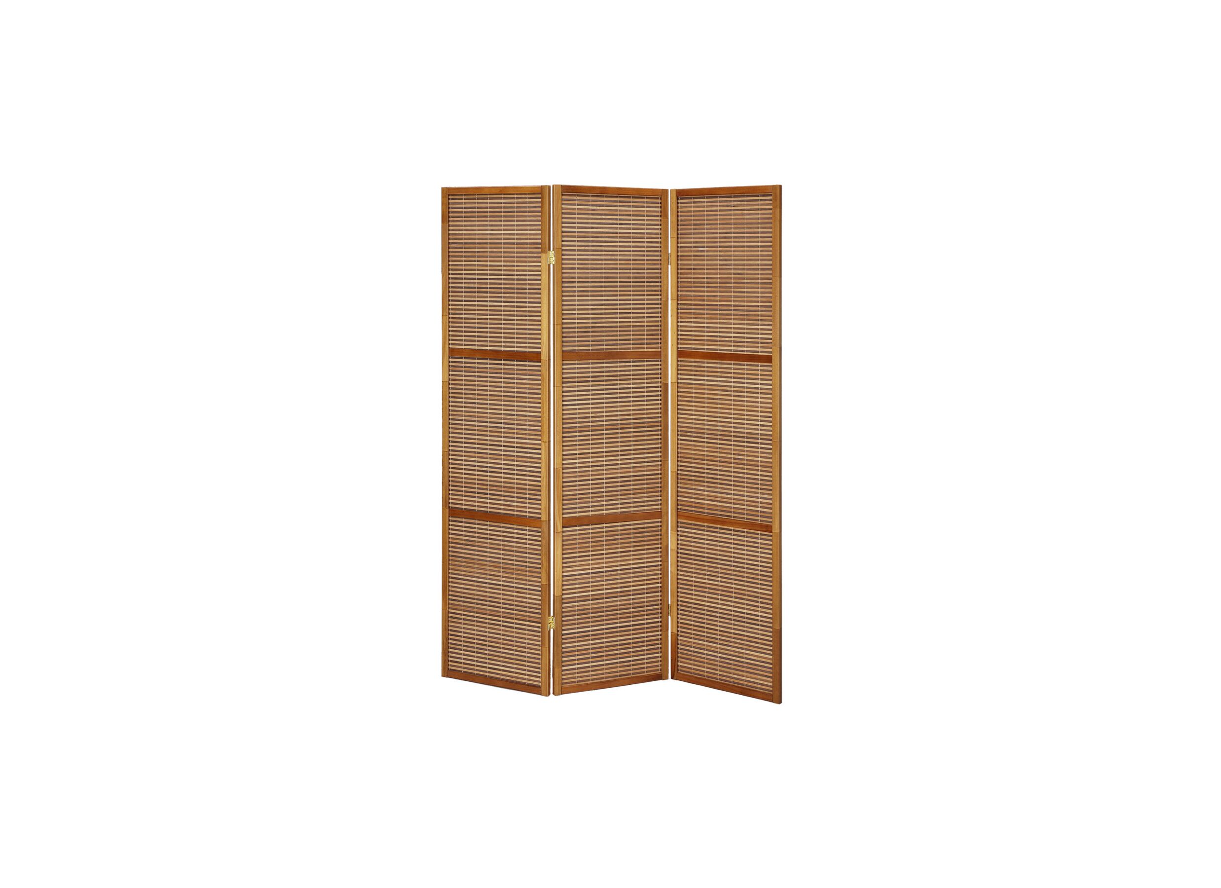 Kamerscherm Longato 130.5cm - walnoot - bamboe - Paravent Longato 130.5cm - noyer - bambou
