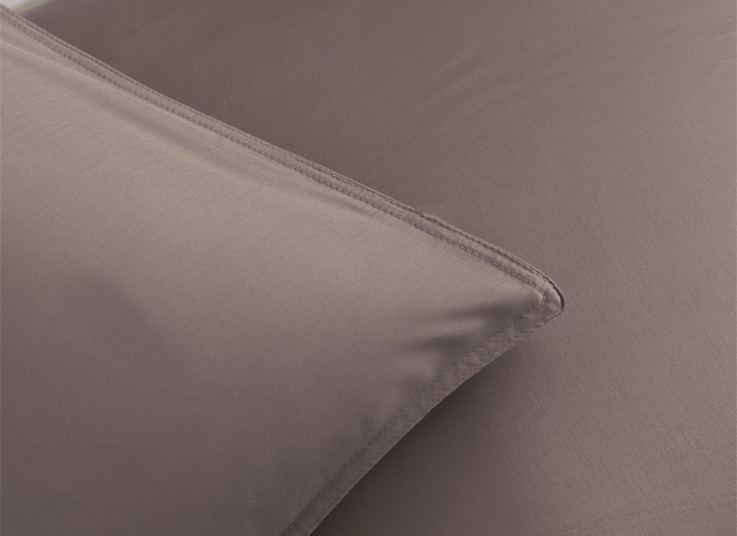 Detailfoto - Dekbedovertrek 260x220cm - katoensatijn - purple dove