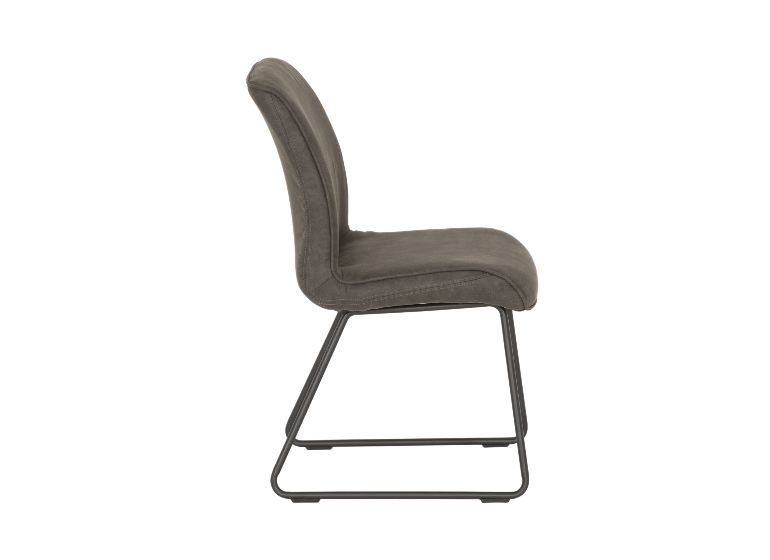 Detail - Chaise Saint 50x53x86cm - microfibre - anthracite