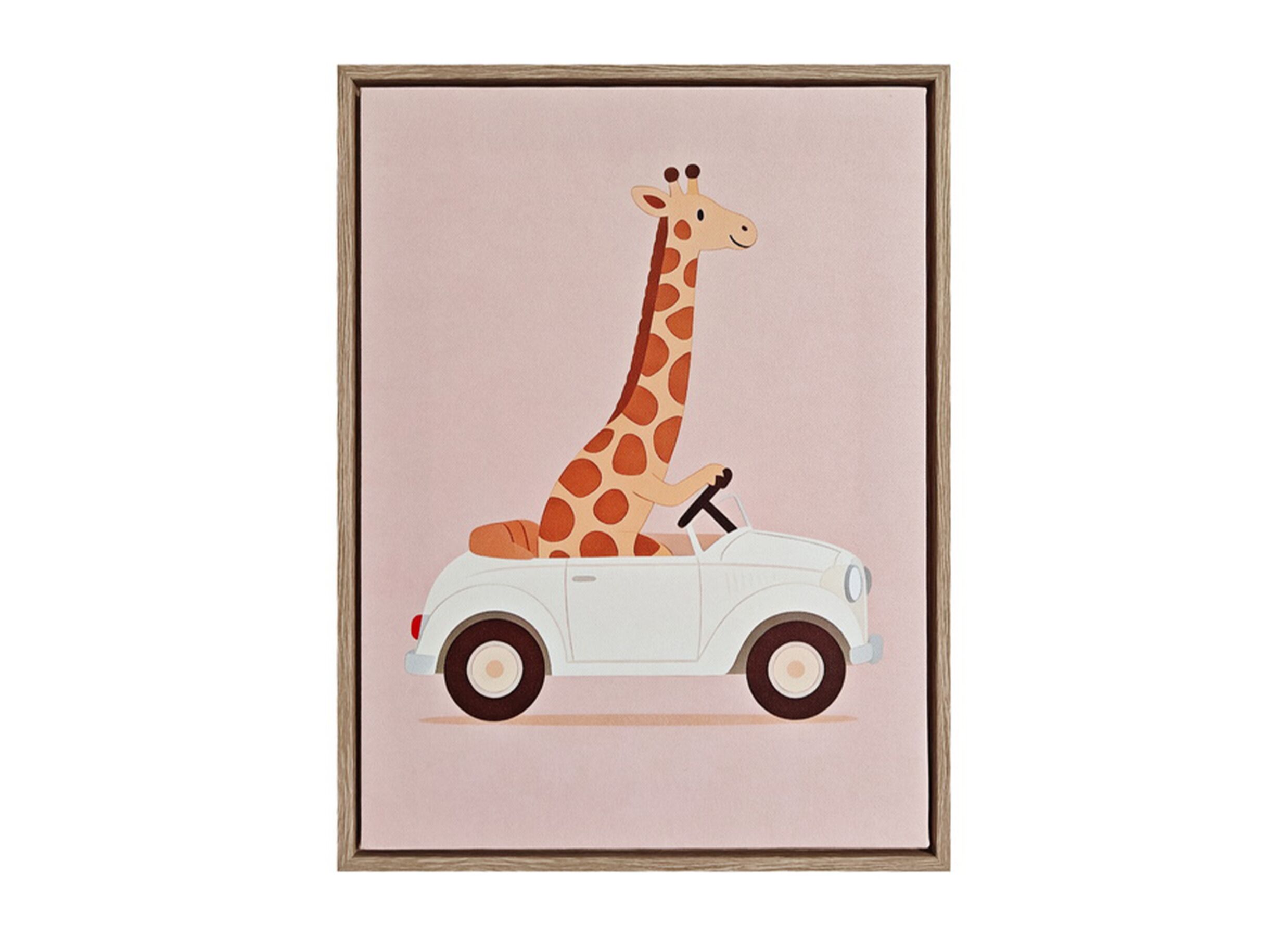 Print op canvas Safari Giraffe 30x40cm - Print op canvas Safari Giraffe 30x40cm