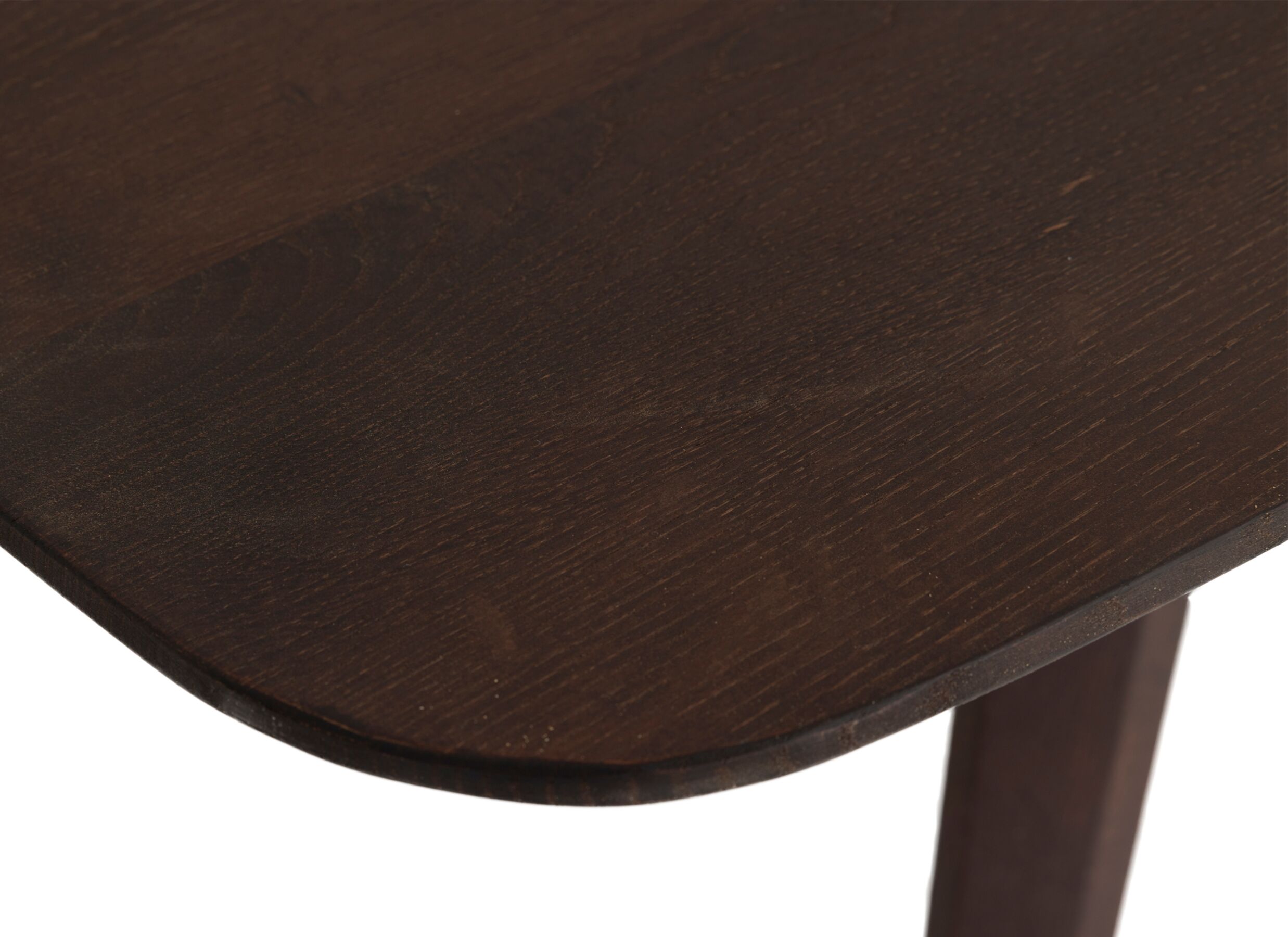 Detailfoto - Tafel Rollo 220x100cm - eik massief - donkerbruin