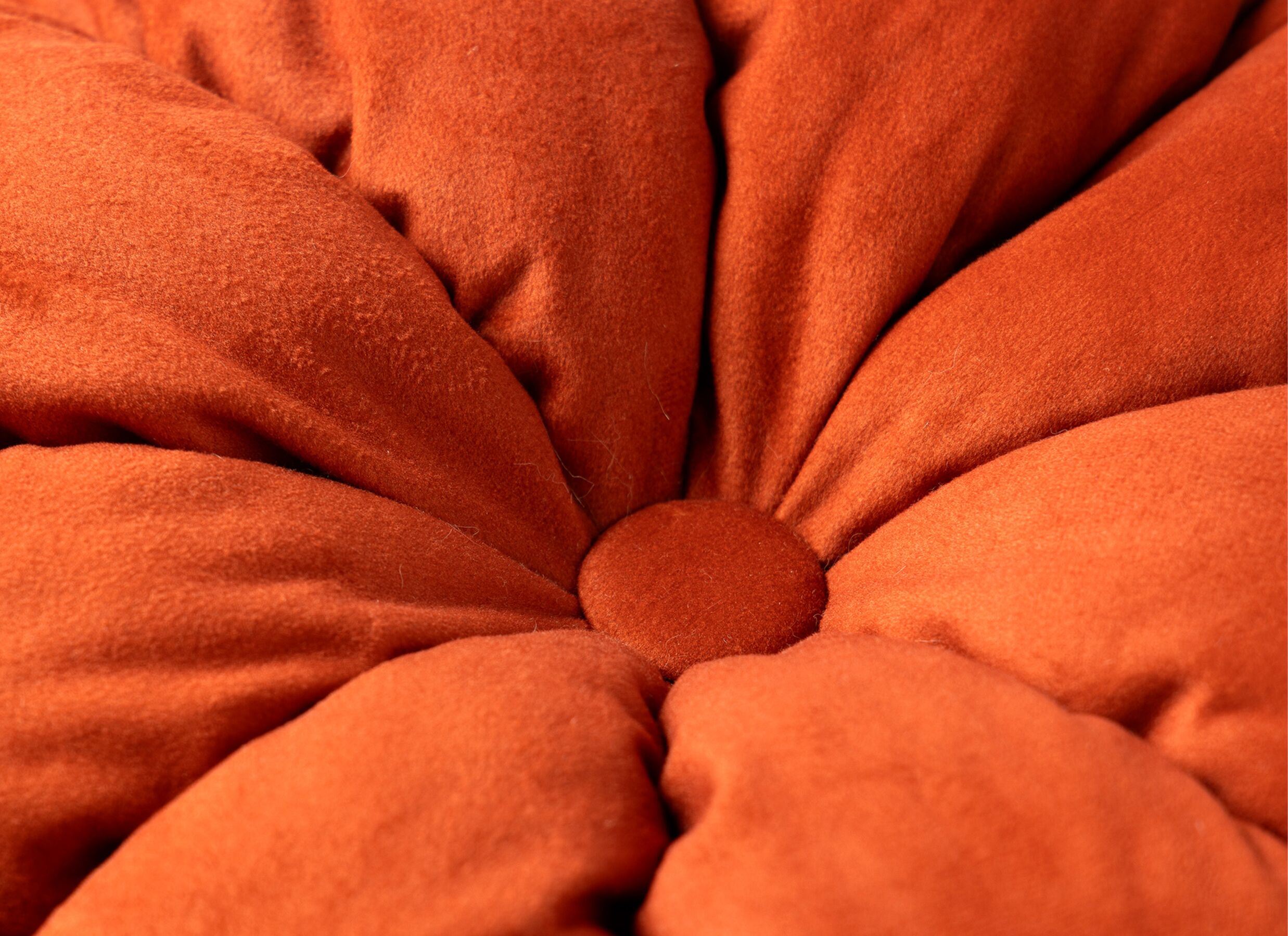 Detail - Coussin Raisa Ø38cm - polyester - potters clay