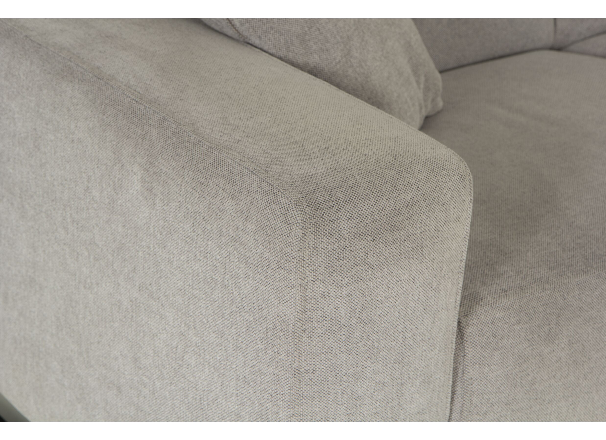 Hoeksalon Cannes 342x267cm - stof - grijs