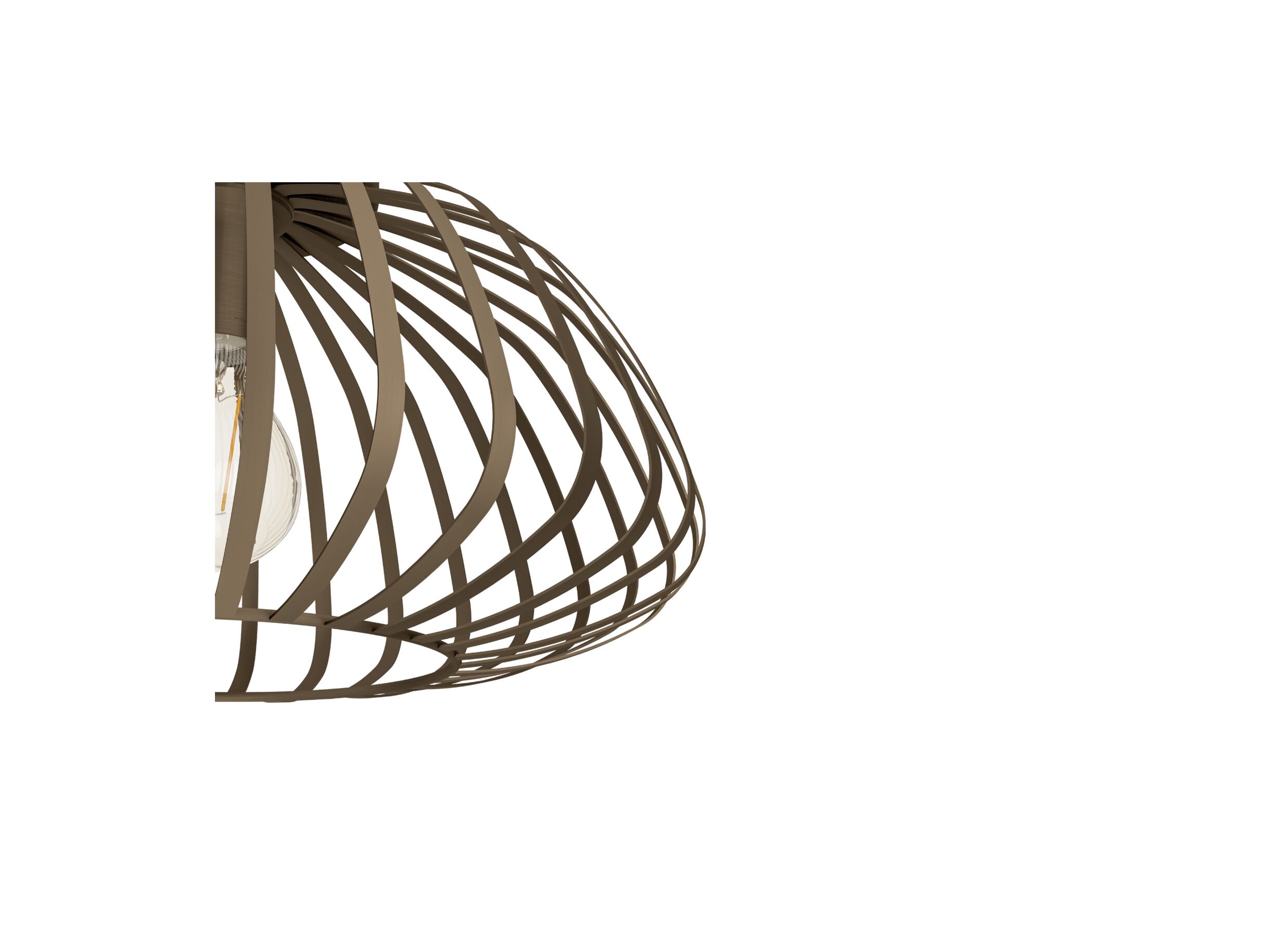 Detail - Plafonnier Espinal Ø38,5cm acier bronze