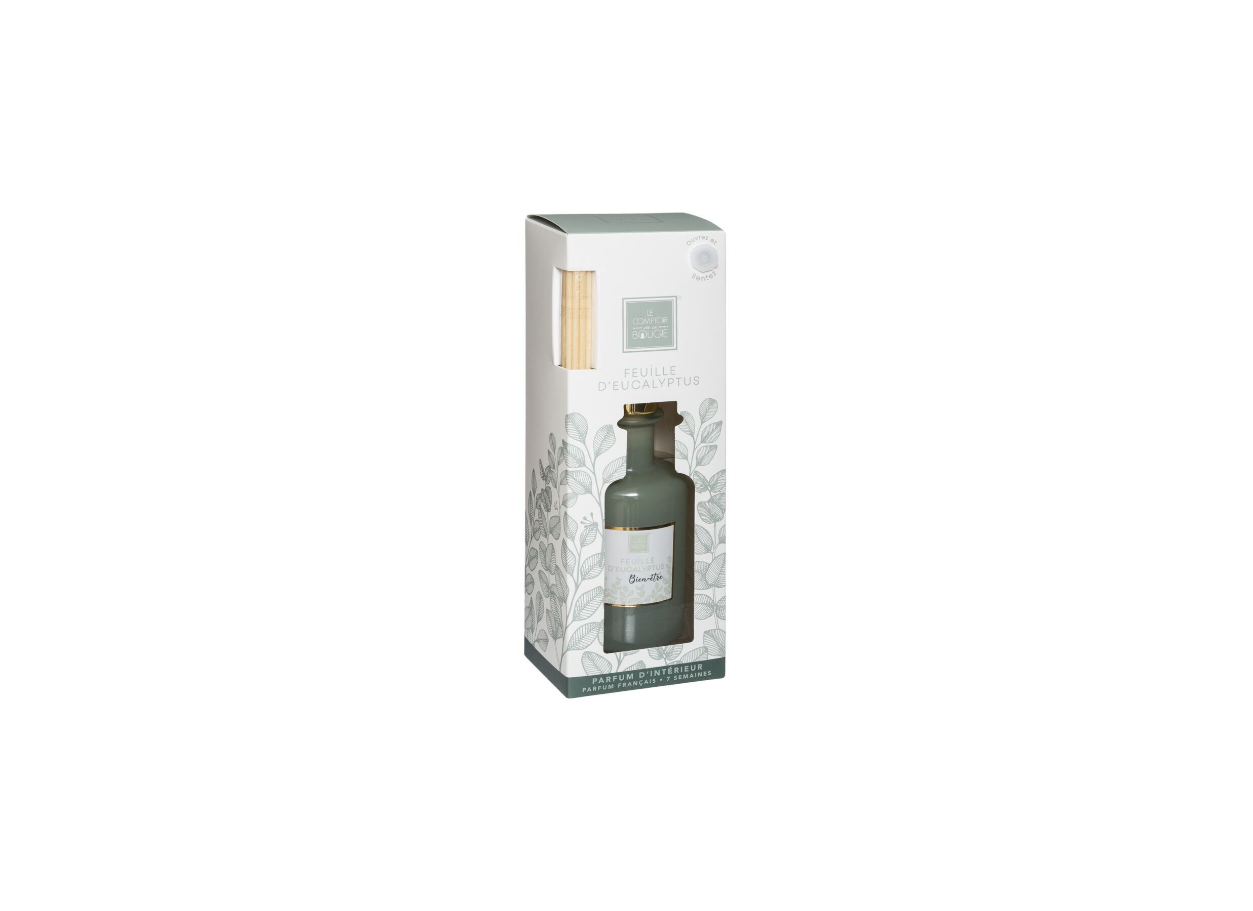 Aperçu - Bâtonnets parfumés Mael Menthe Eucalyptus vert clair