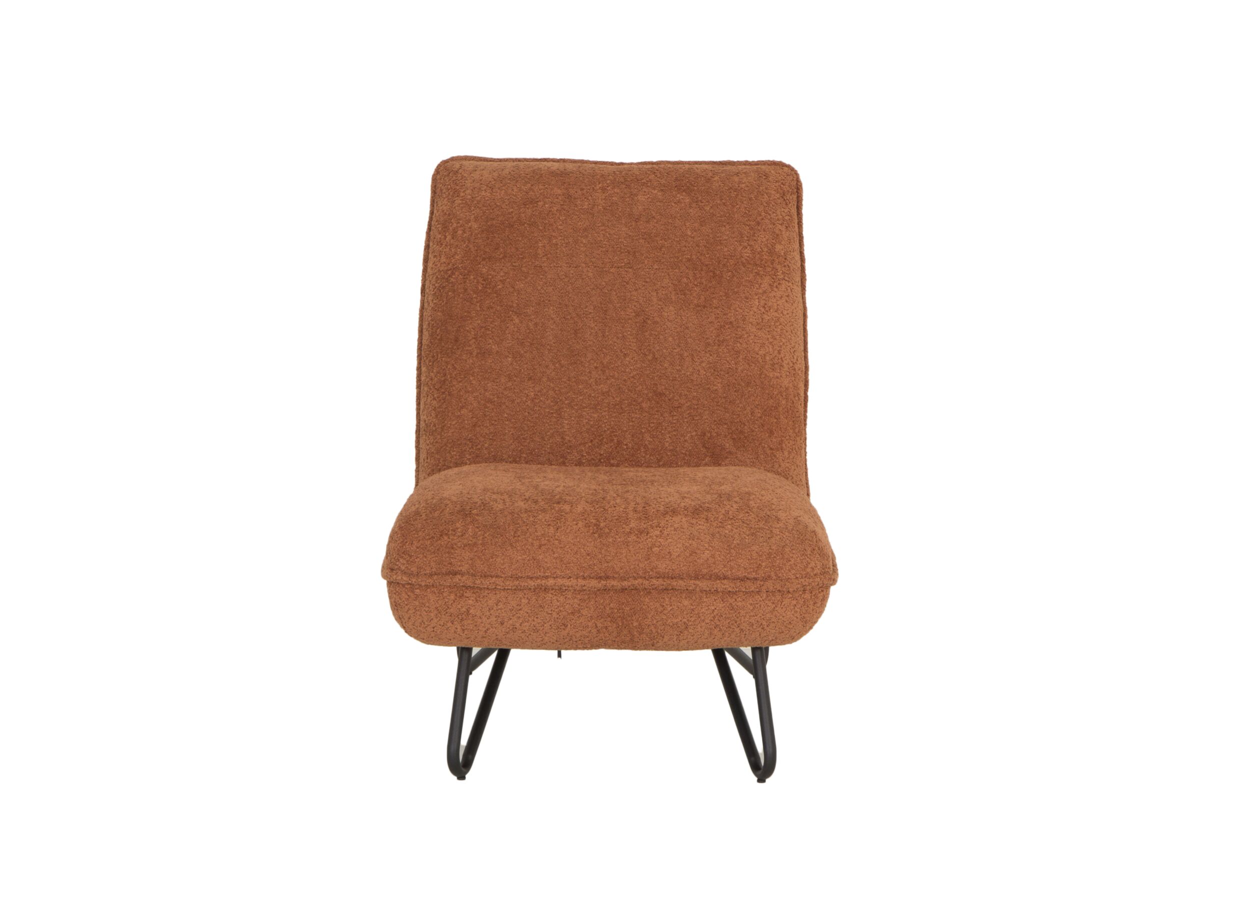 Detail - Fauteuil Guts 67,5x93x82cm - bouclé - cognac