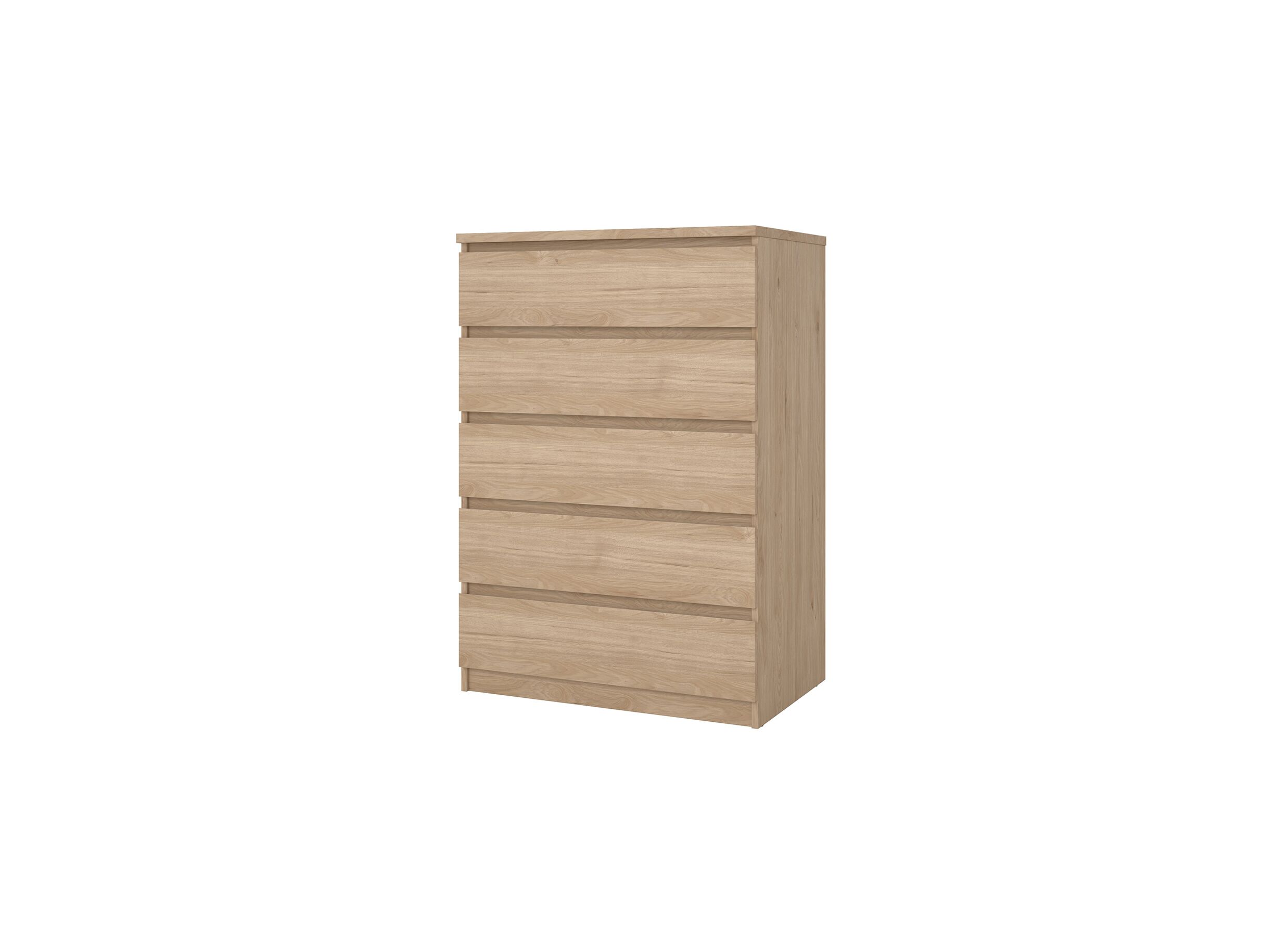 Commode Naia 77x50x112cm - mélamine - jackson hickory