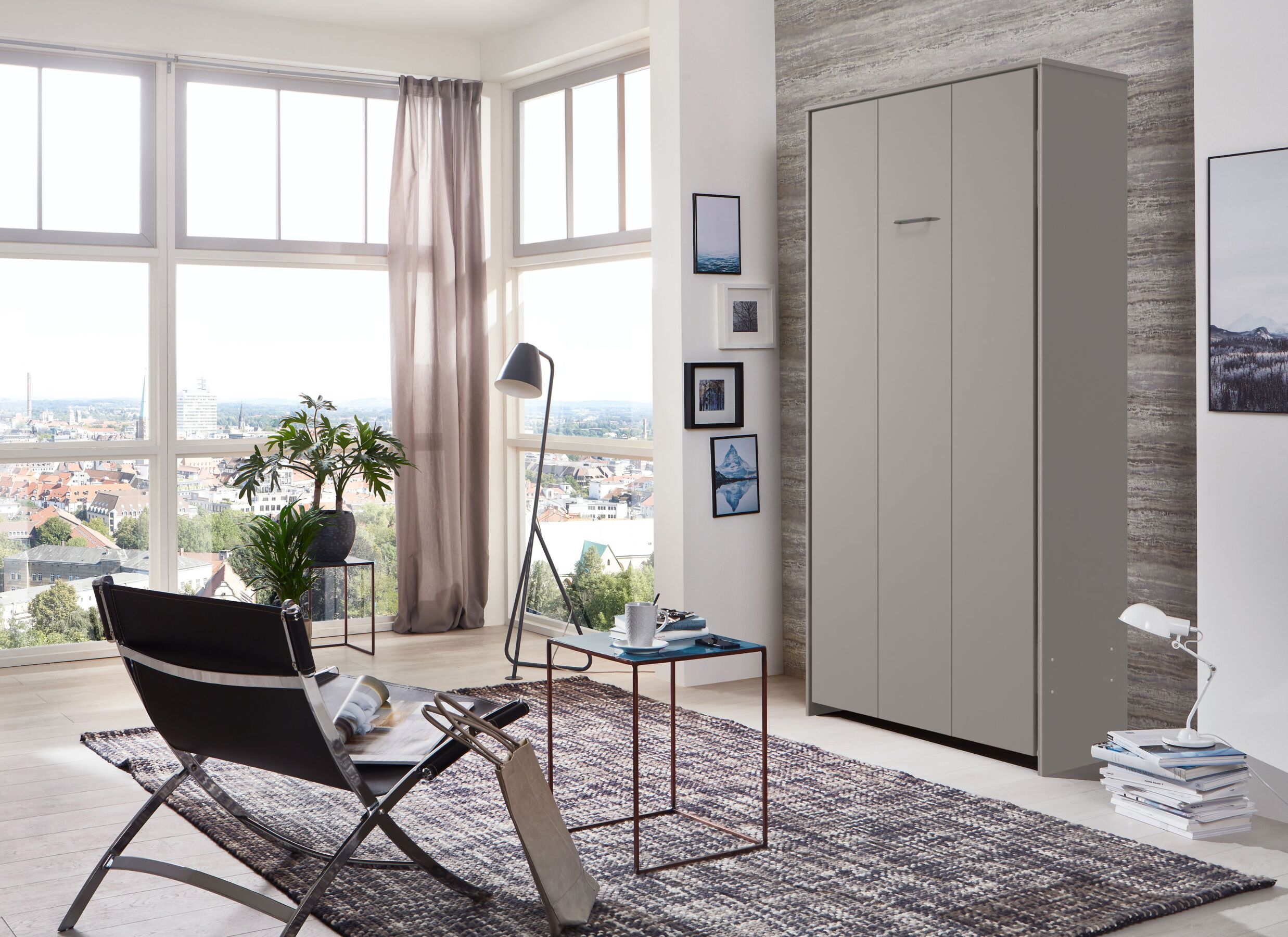 Foto ambiance - Lit pliant Juist 90x200cm - décor - sahara gris