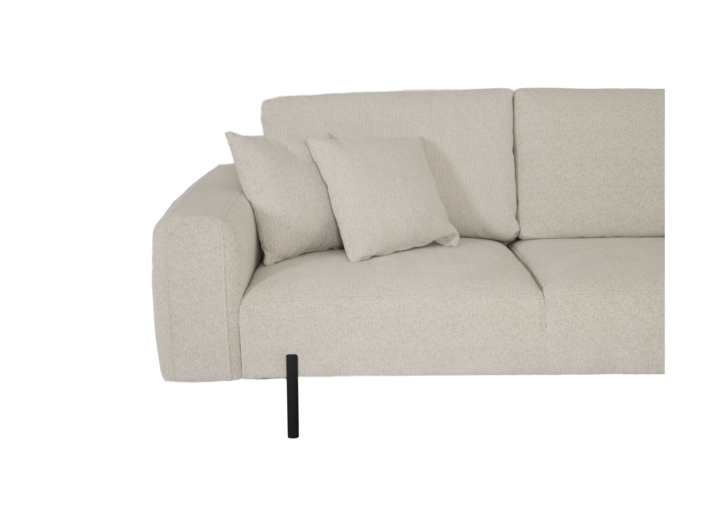 Detailfoto - Hoeksalon Celaya 298x223cm - chenille - ecru