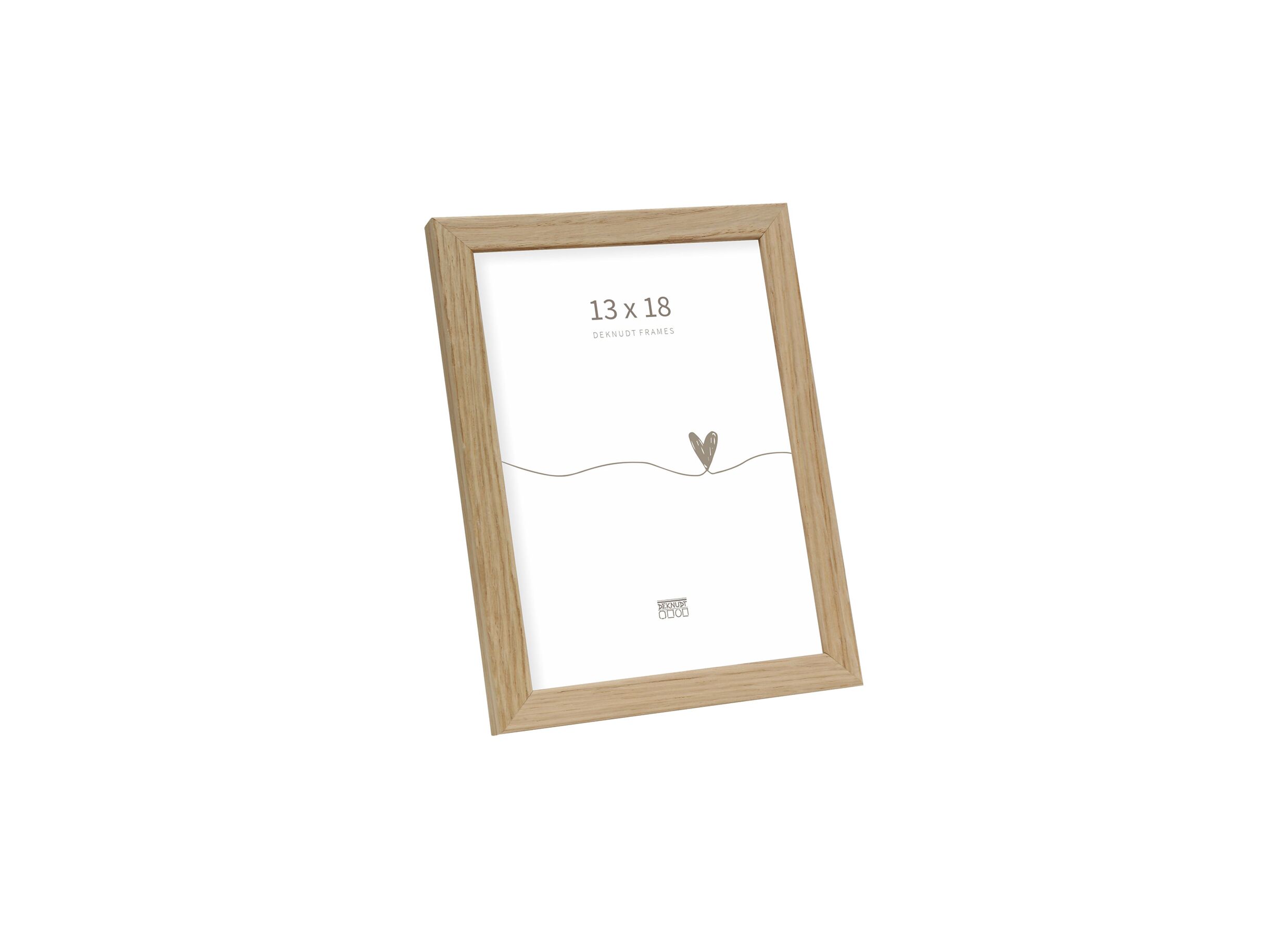 Cadre photo 13x18cm - Cadre photo 18x13cm - bois & verre - brun