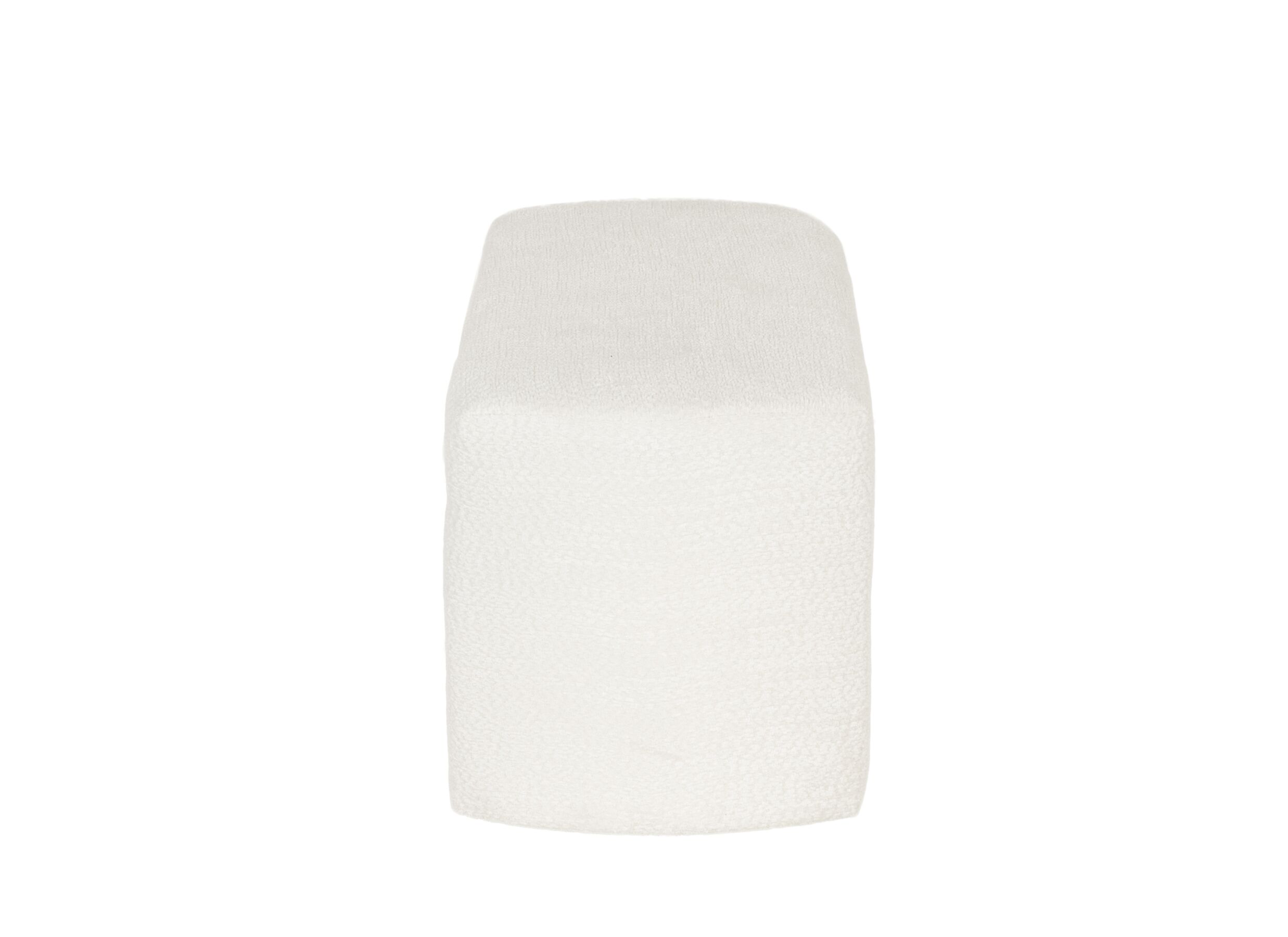Aperçu - Banc Snowflake 122x45x51cm - chenille - blanc