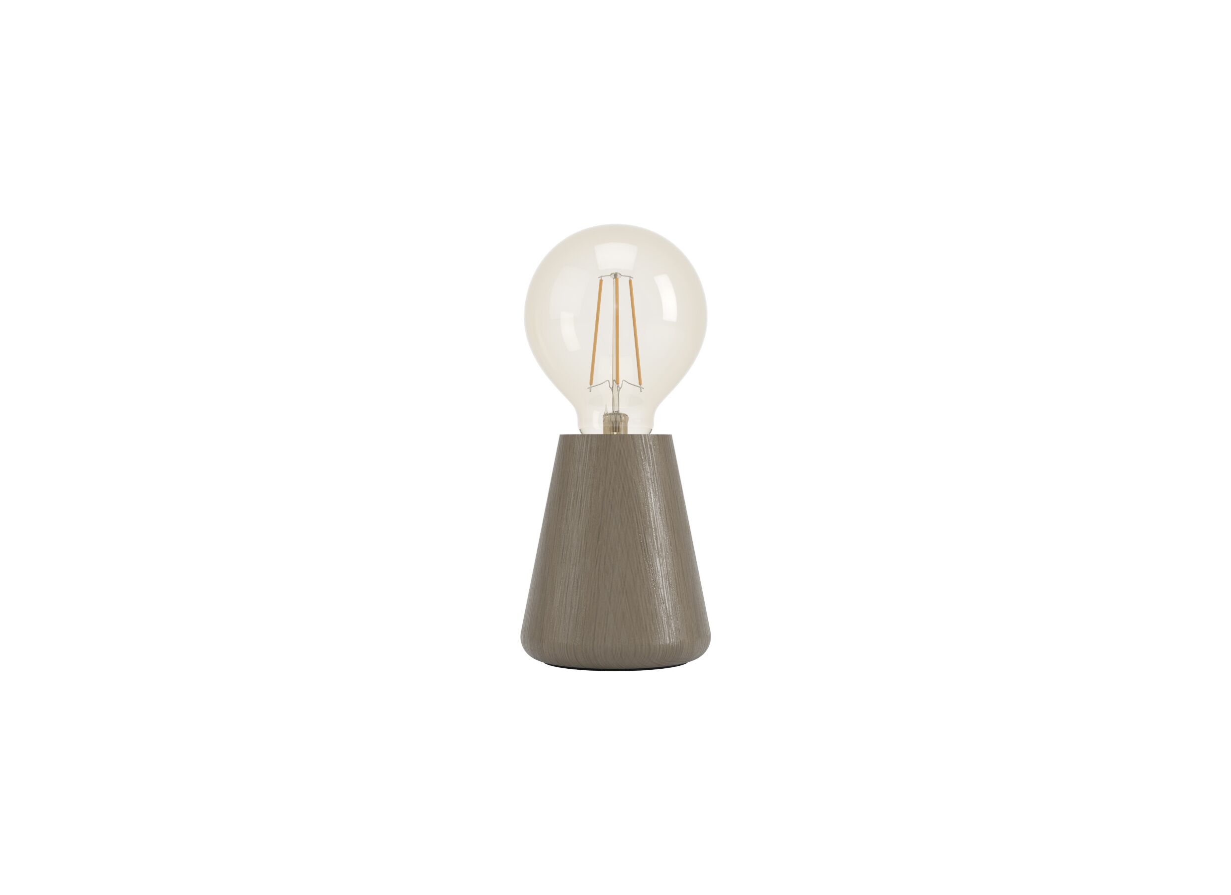 Overzichtsfoto - Tafellamp ASBY E27 H10cm hout donkerbruin