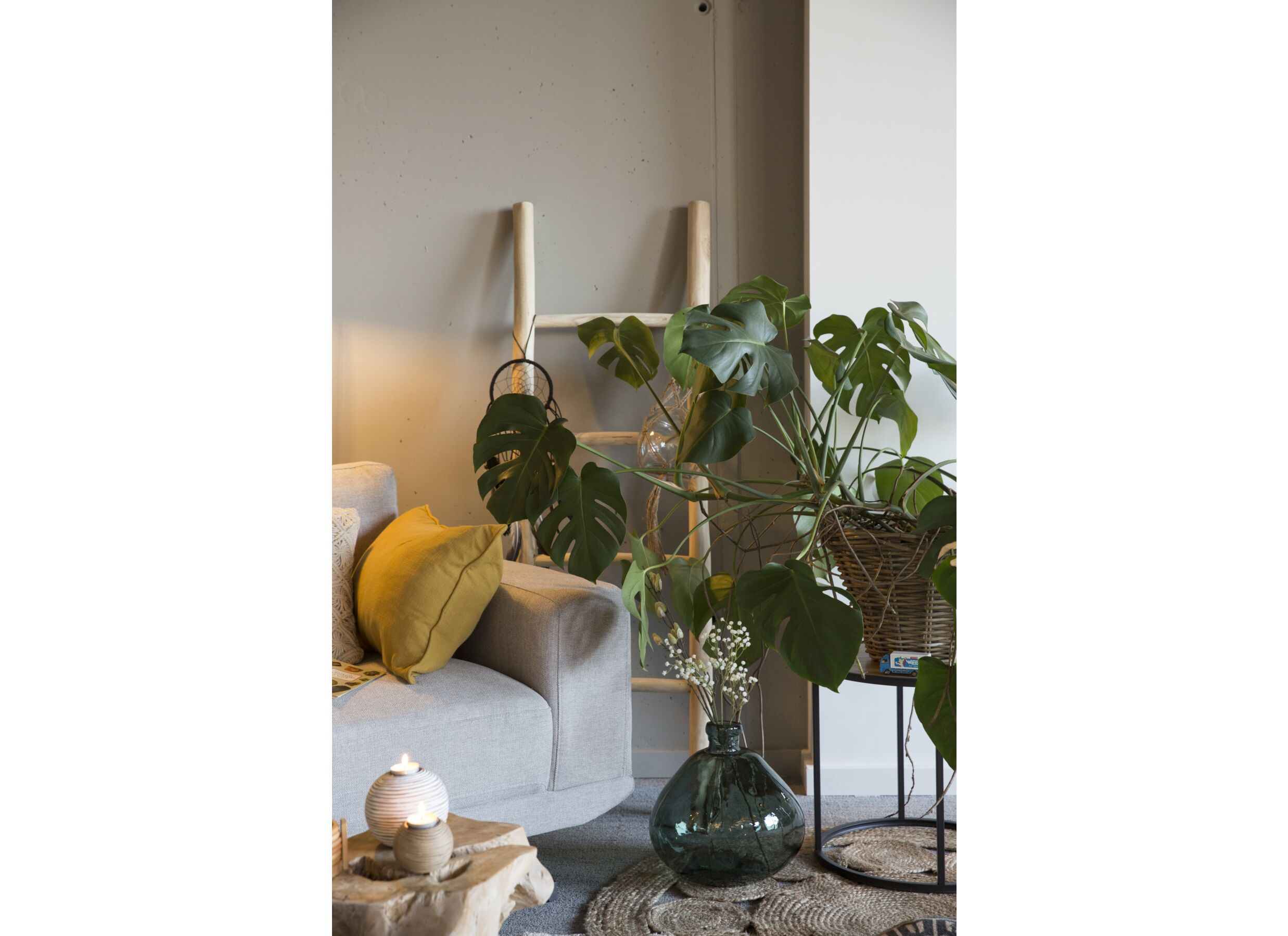 Foto ambiance - Vase H33cm - verre recyclé - vert