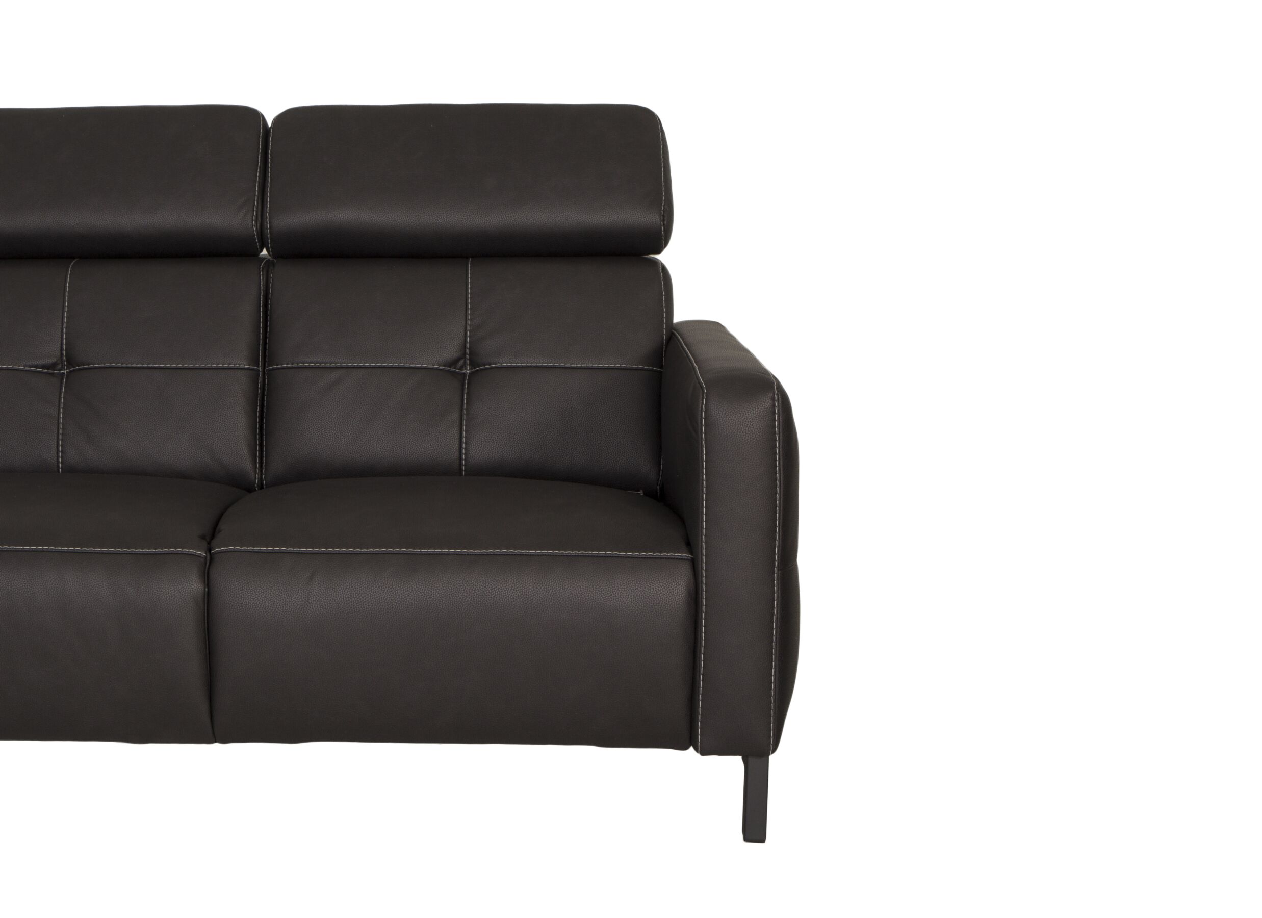 Zetel Dervaux 3+2-zit - stof - antraciet met relax