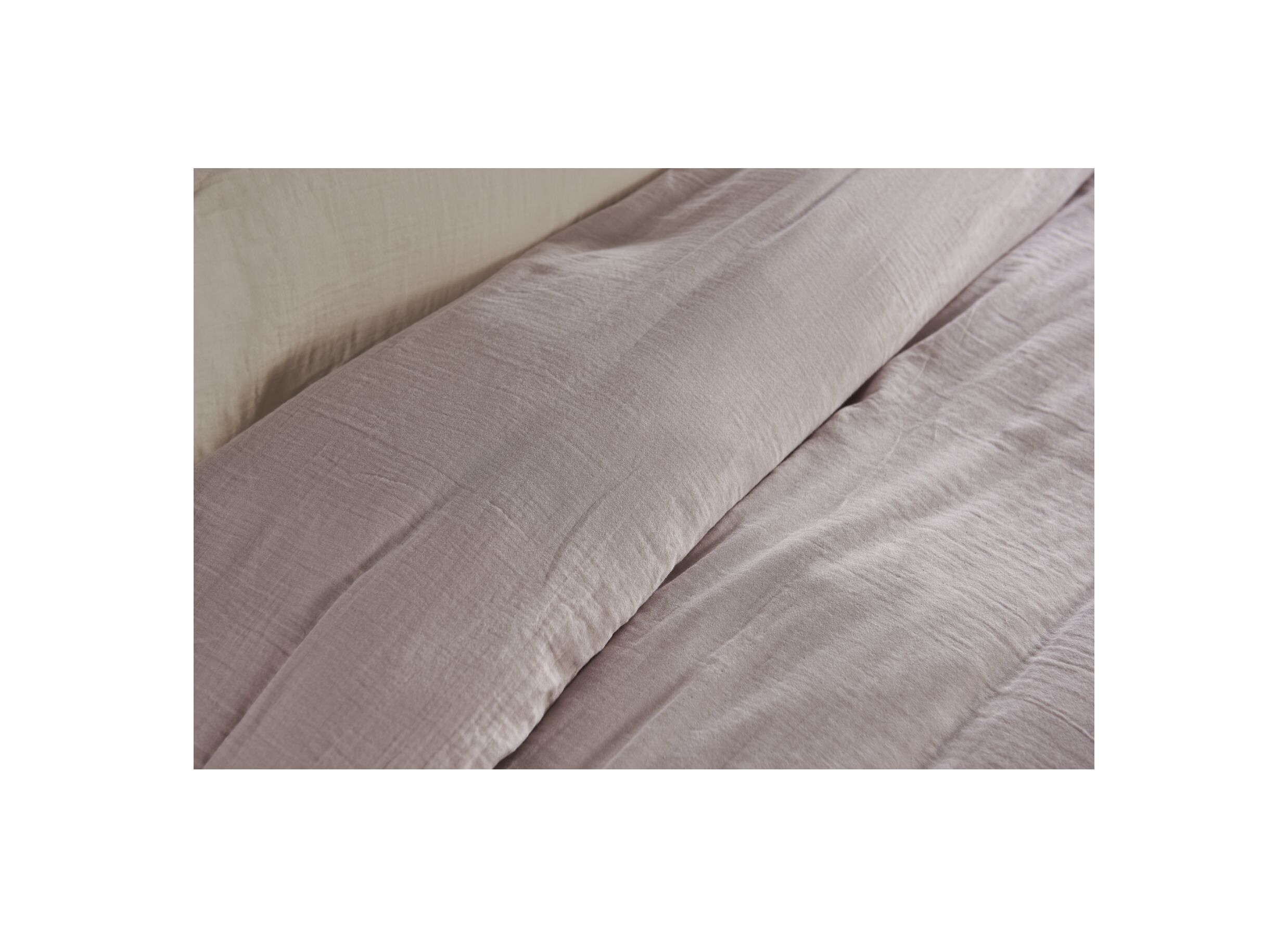 Foto ambiance - Housse de couette 240x200/220cm - tétra coton - lila