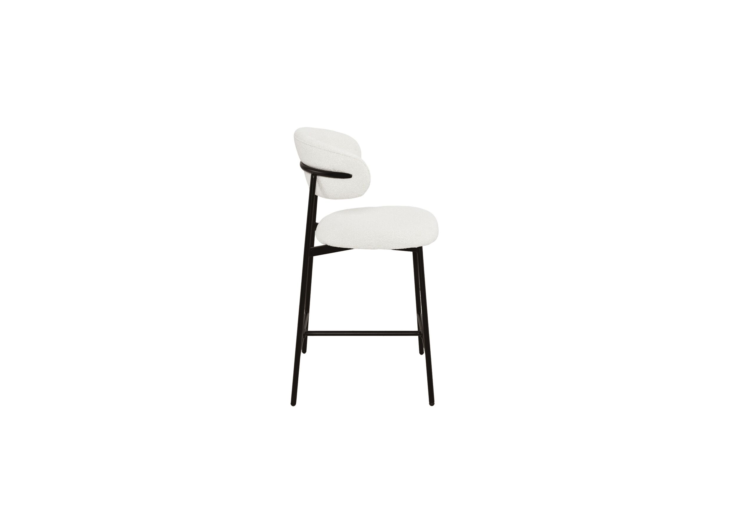 Aperçu - Chaise de bar Luke 2.0 HA65cm - bouclé - blanc