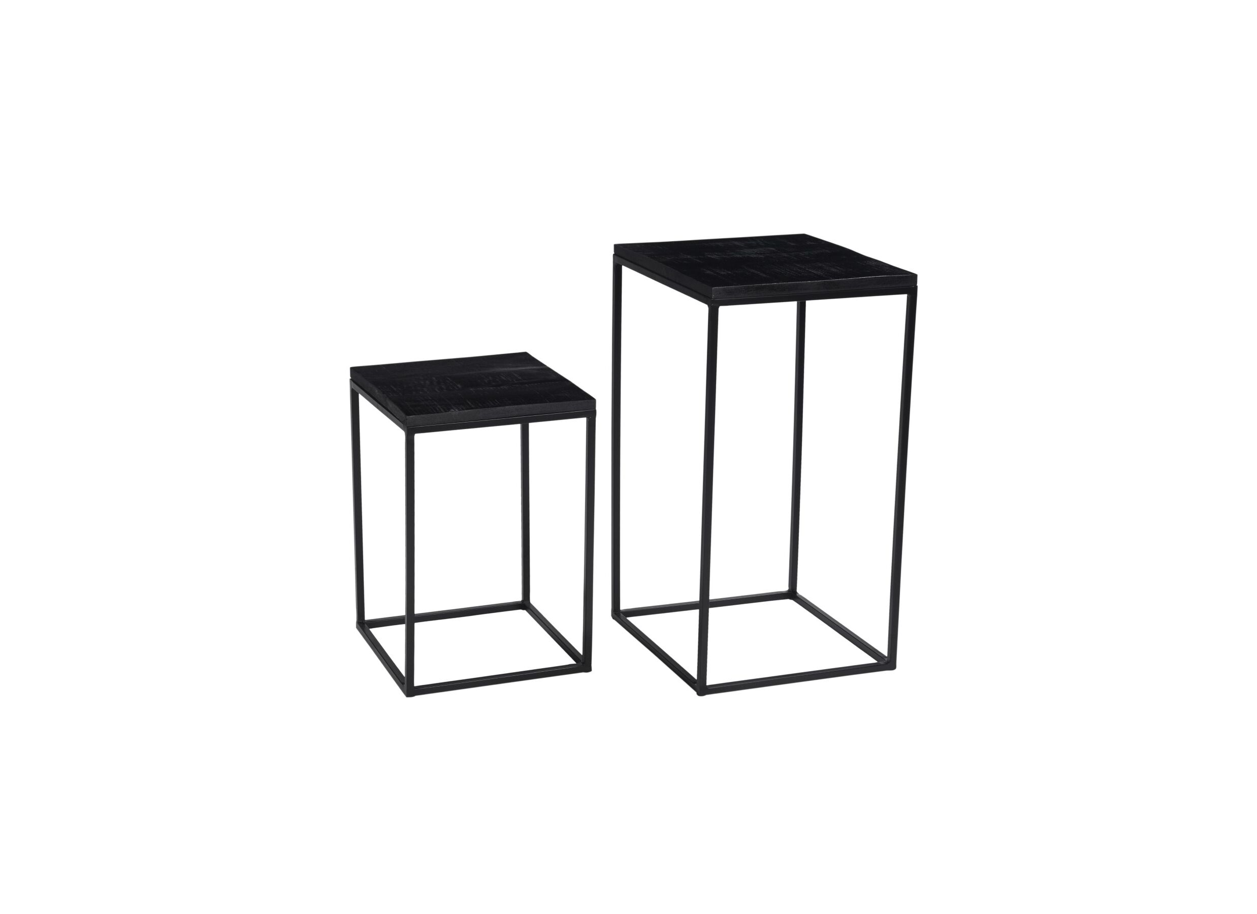 Table d'appoint Maya 35x35cm lot de 2 - Table d'appoint Maya 35x35cm lot de 2