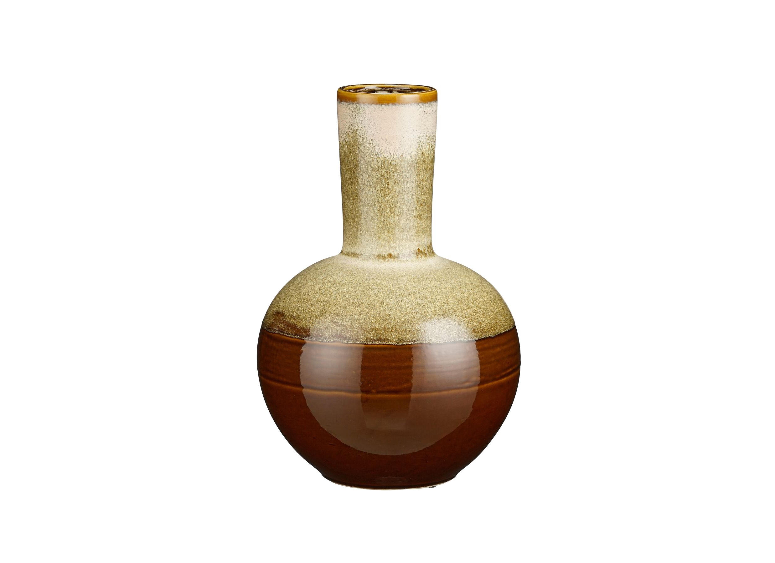 Vaas Holm Ø34x52cm - stoneware - bruin - Vase Holm Ø34x52cm - stoneware - brun