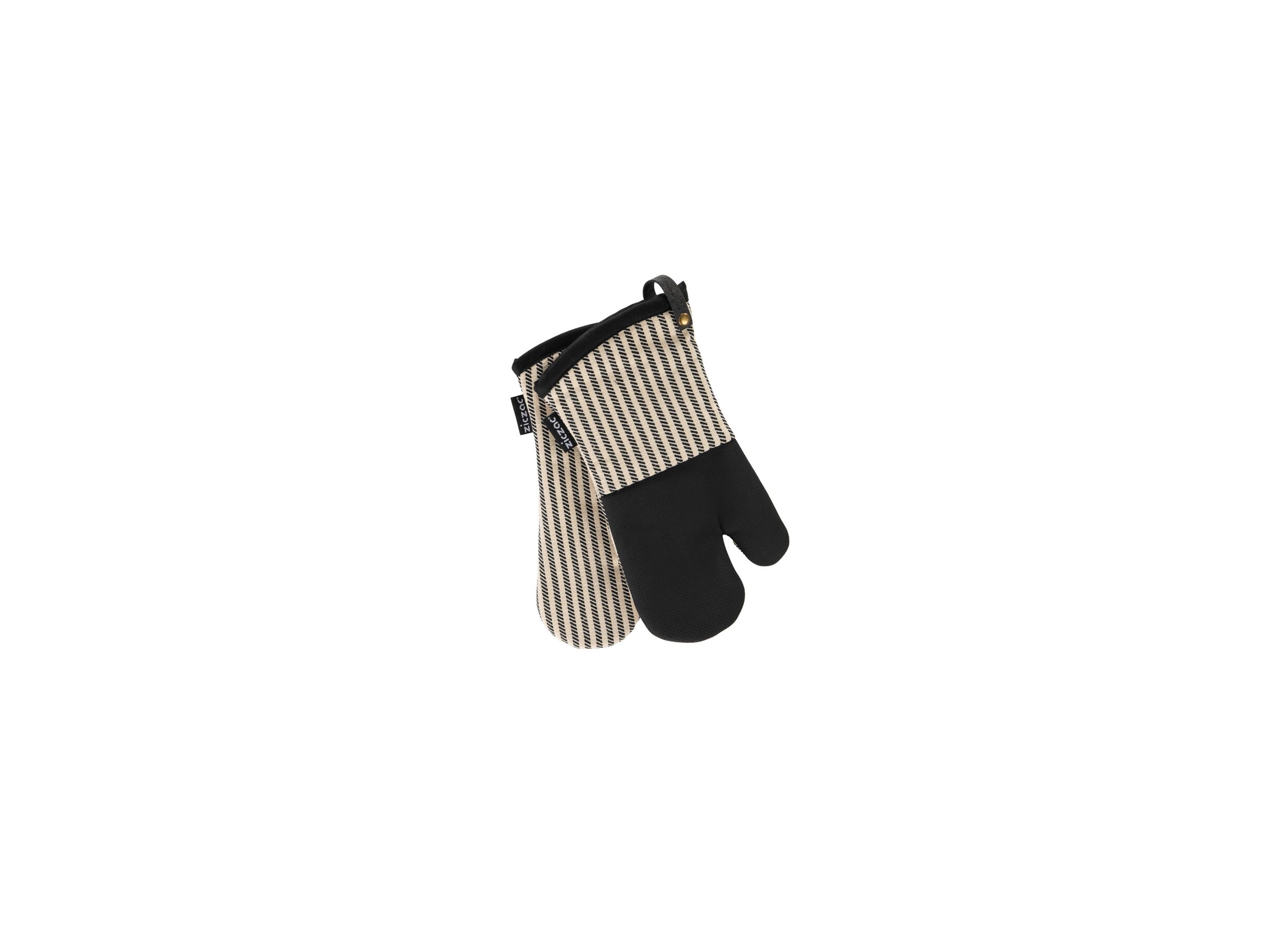 Aperçu - Gant isolant Toledo 33x17cm - coton & fibre de polyester - noir lot de 2