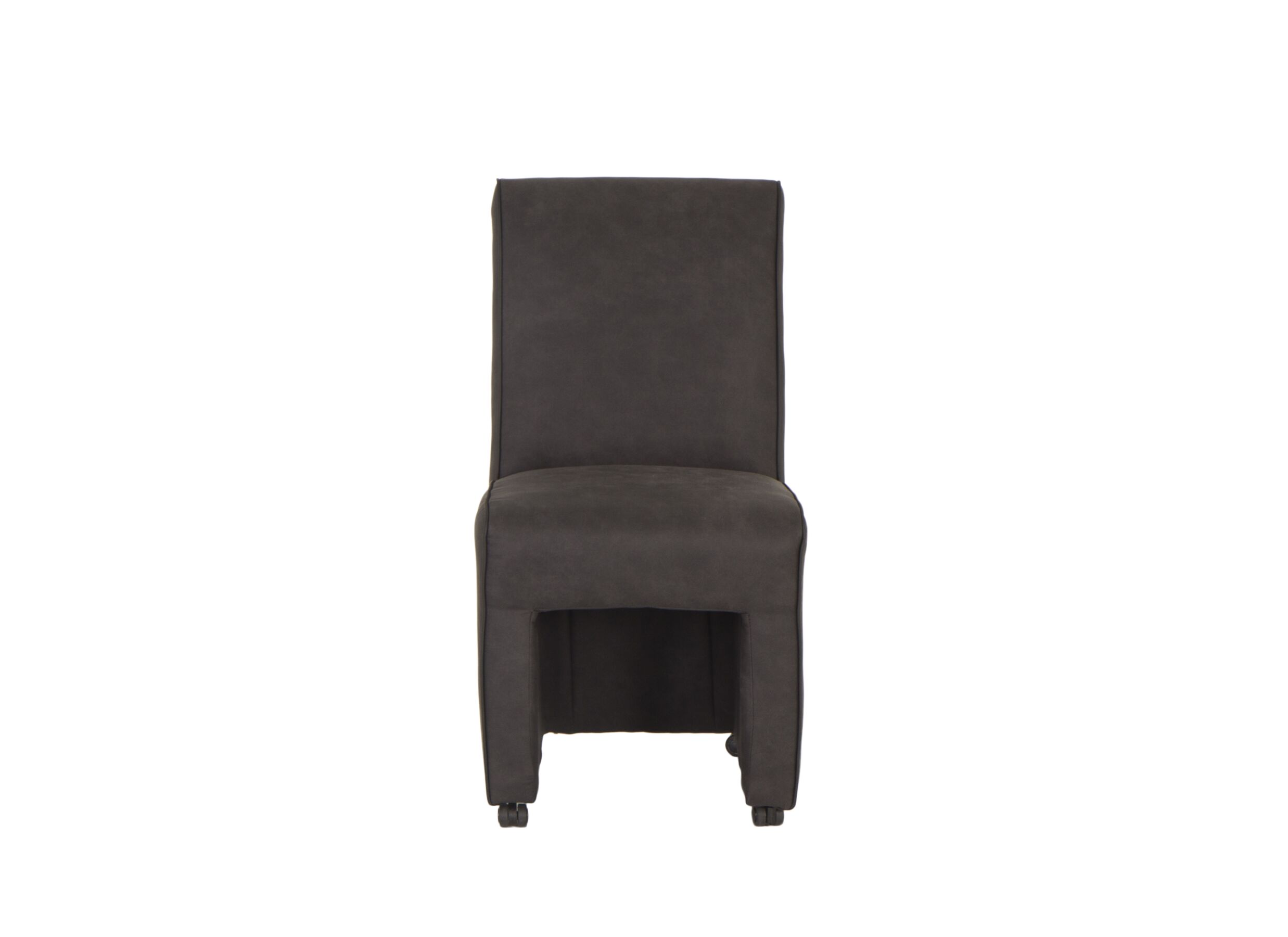 Chaise Cowboy 51x60x95cm - microfibre - noir preston