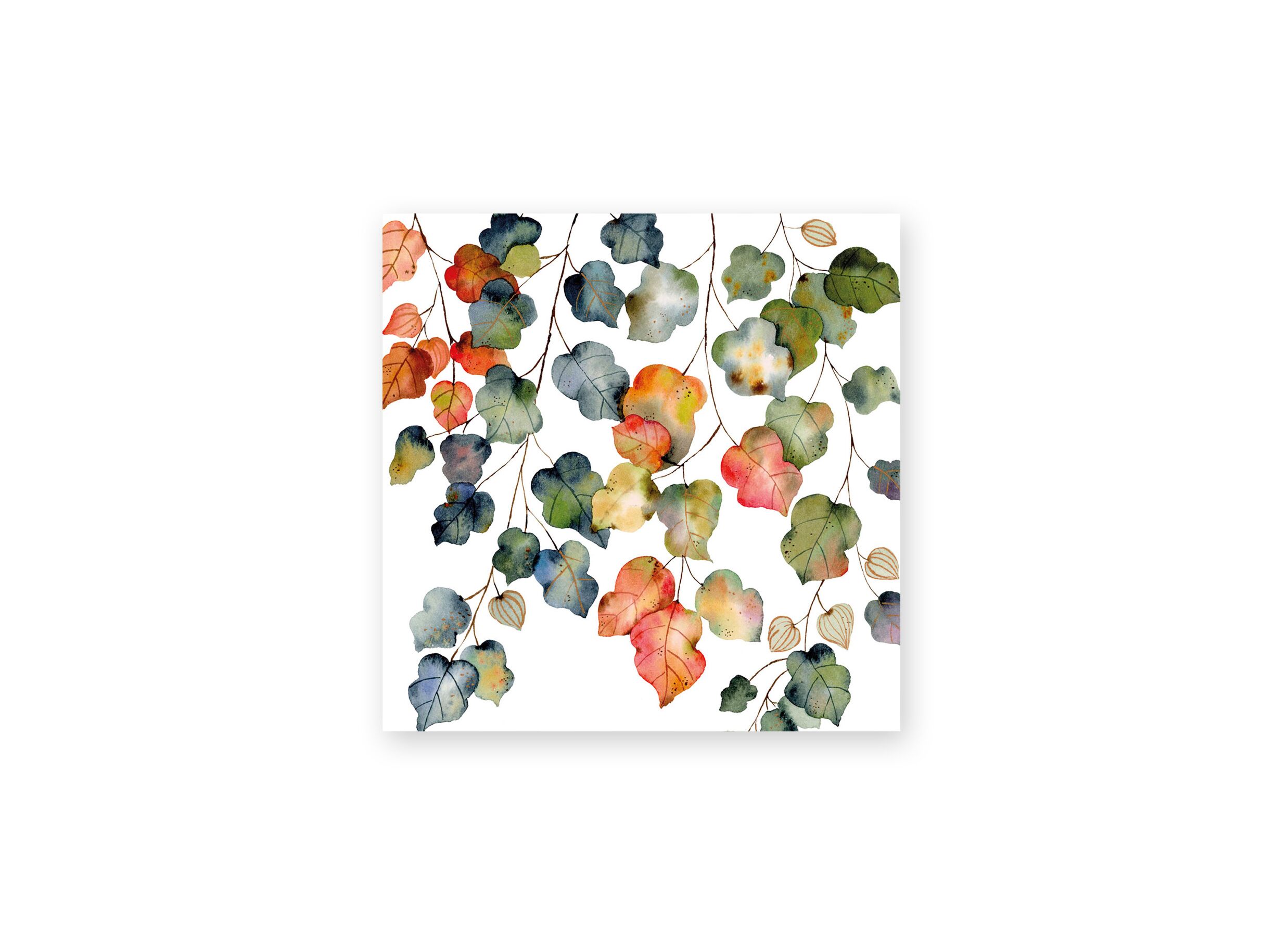 Serviette Bright Fall 25x25cm multicolor 20 pièces - Serviette Bright Fall 25x25cm multicolor 20 pièces