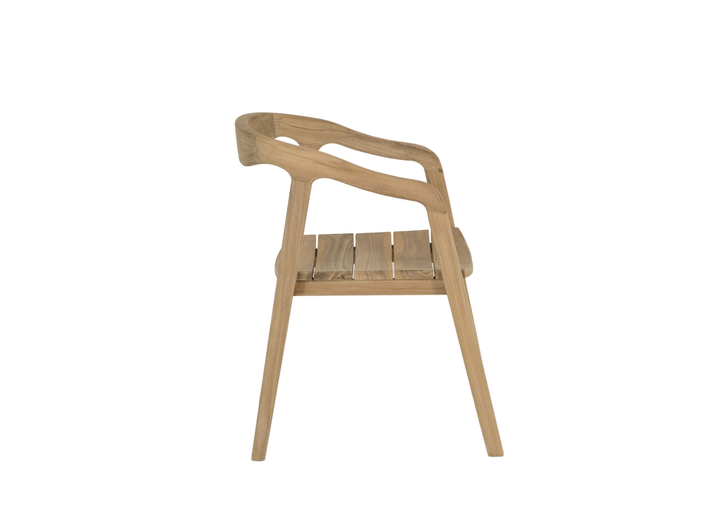 Overzichtsfoto - Stoel Cato 52x50x80cm - teak massief - naturel