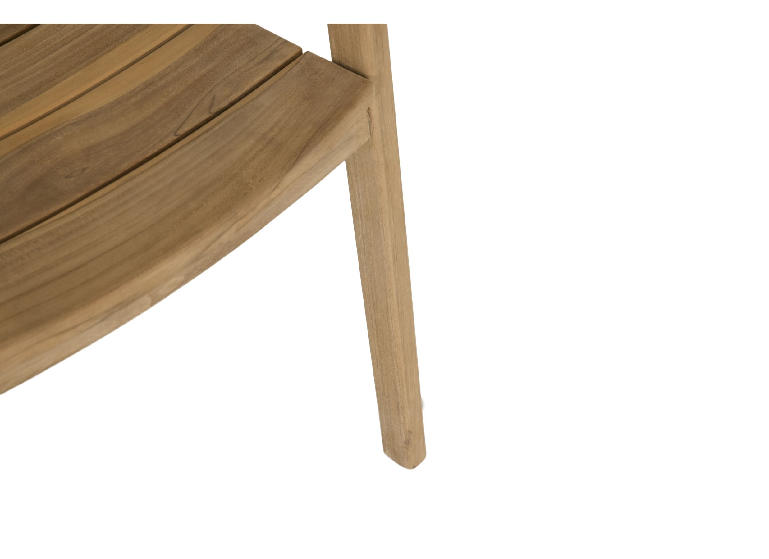 Detailfoto - Stoel Cato 52x50x80cm - teak massief - naturel